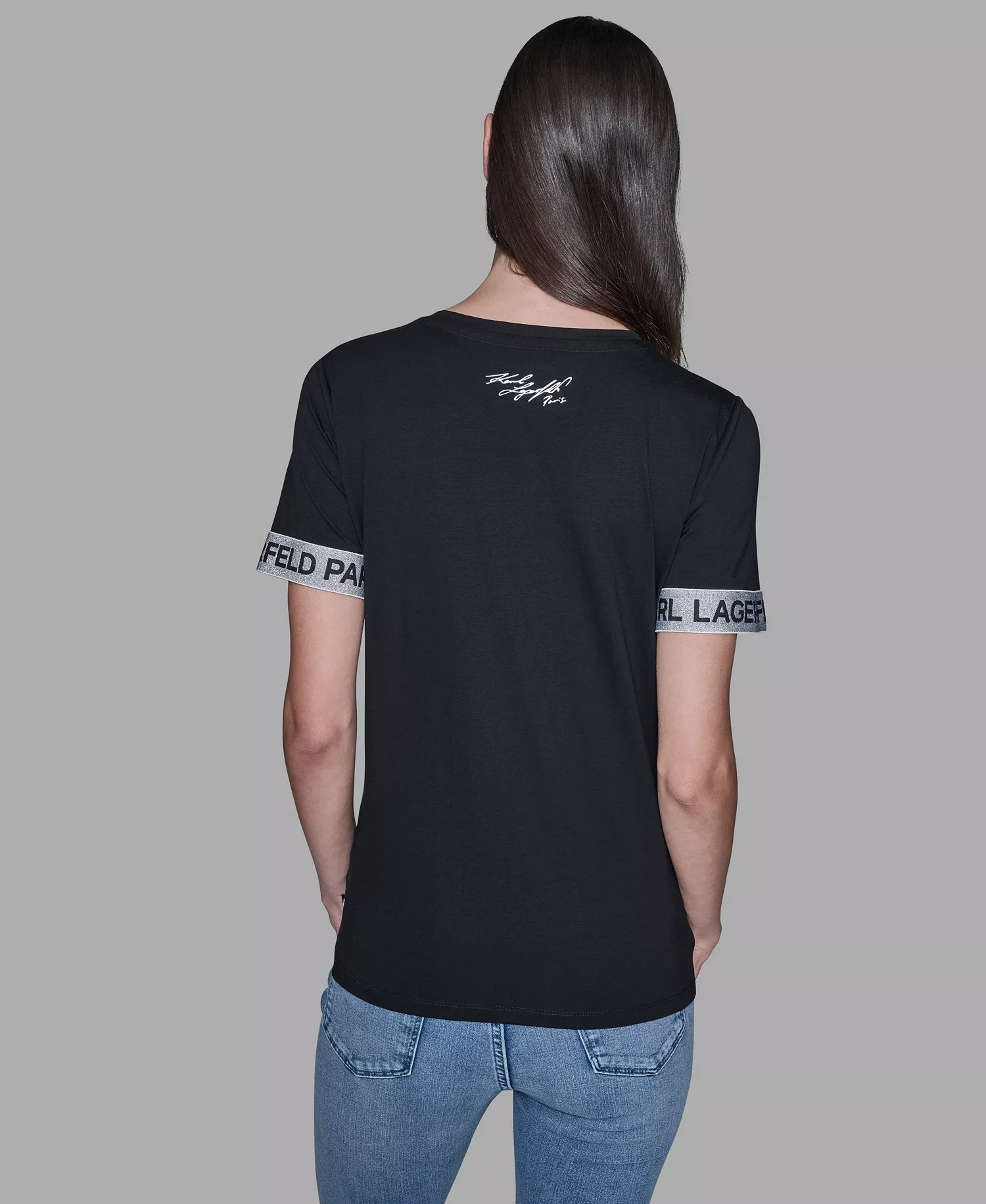 Women's Logo Detail Short-Sleeve T-Shirt - Black - XS