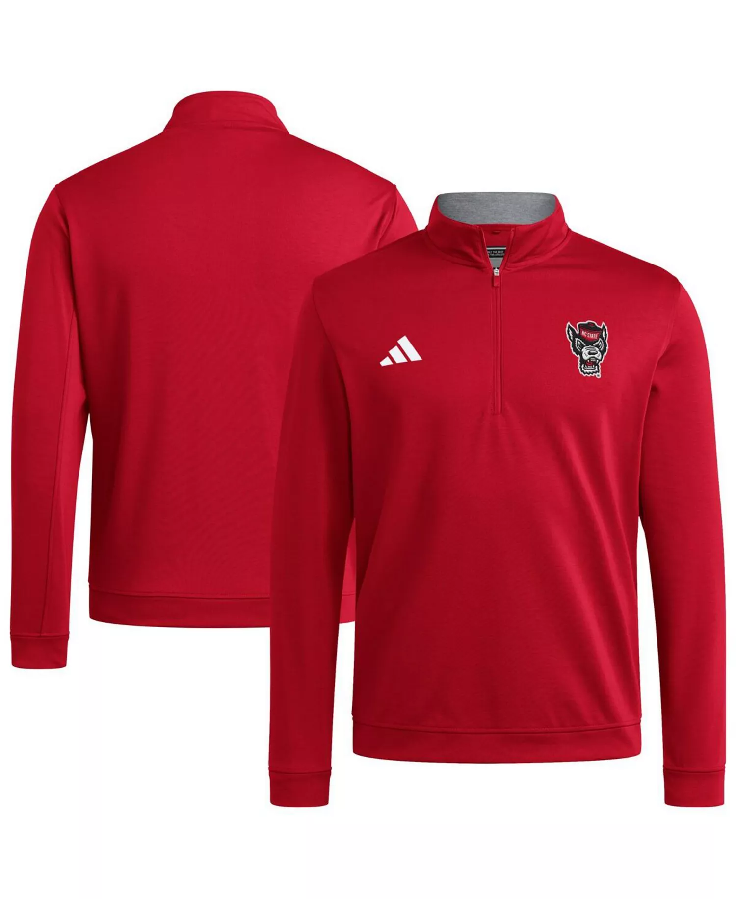 Men's Red NC State Wolfpack Elevated Tri-Blend Quarter-Zip Pullover Sweatshirt - Red - 2XL