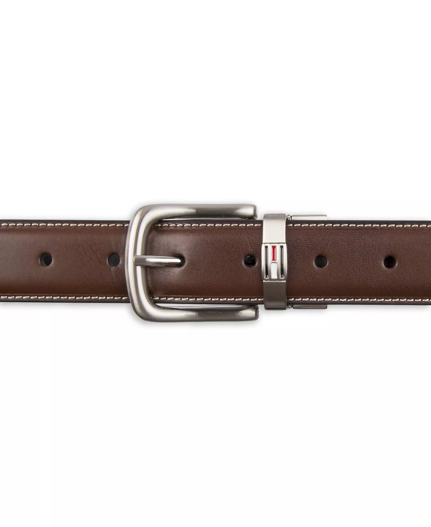 Leather Reversible Dress Men's Belt - Brown/Black - 30