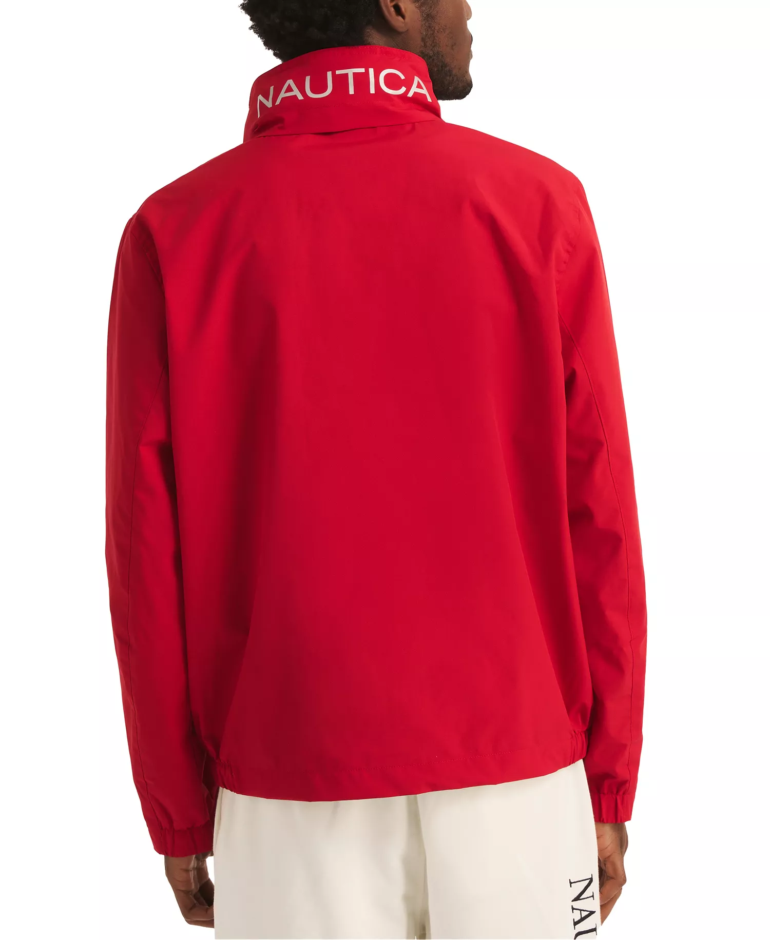 Men’s Classic Rainbreaker Hooded Zip-Front Lightweight Jacket - Naut Red - 2XL