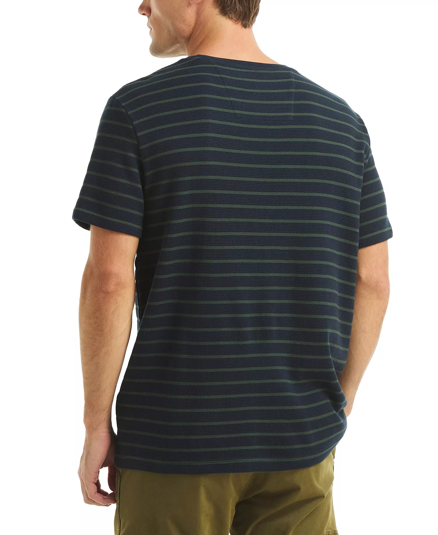 Men's Navigator Striped Crewneck T-Shirt - Navy Seas - 2XL