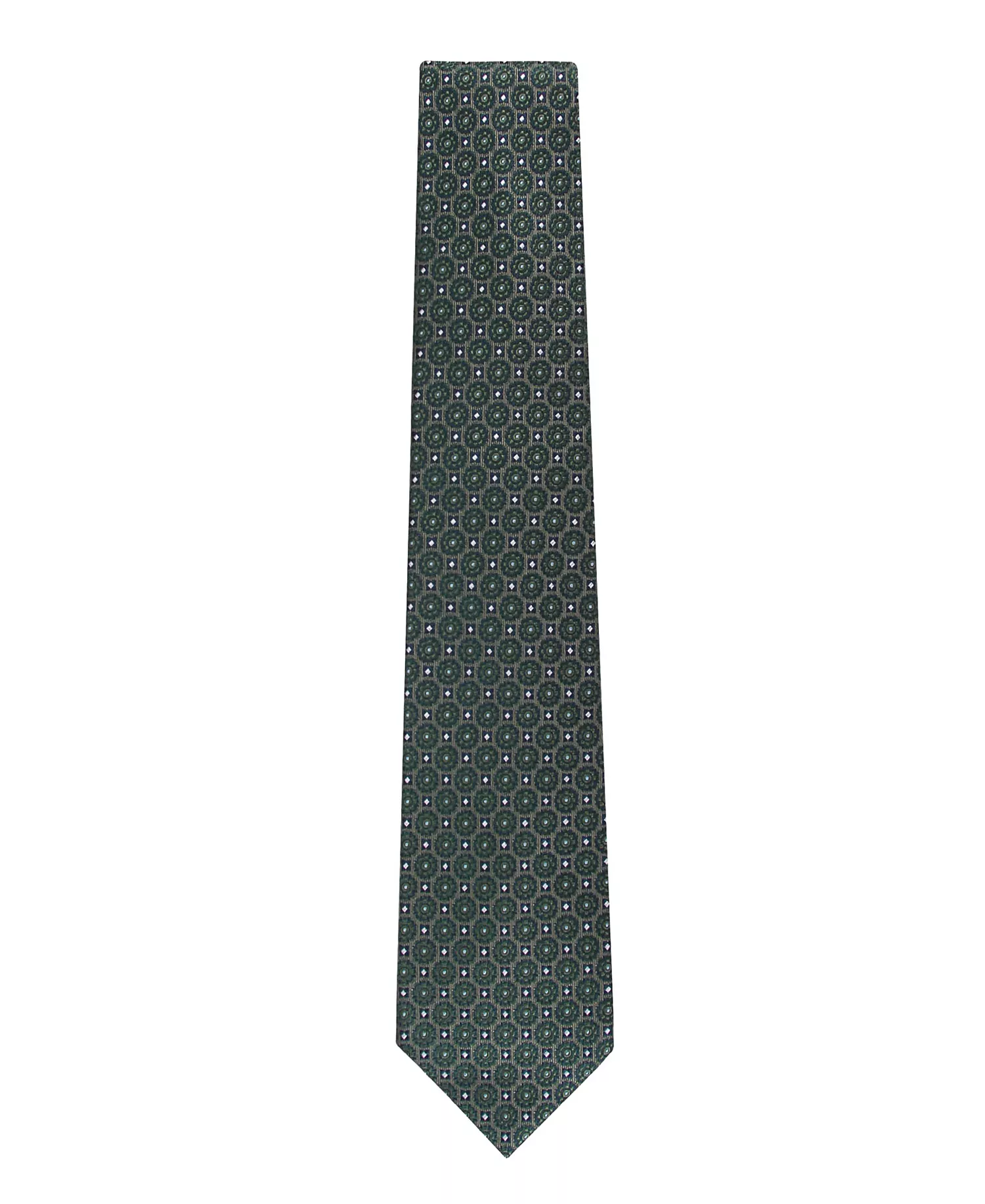 Men's Molly Medallion Classic Tie - Green - ONE SIZE