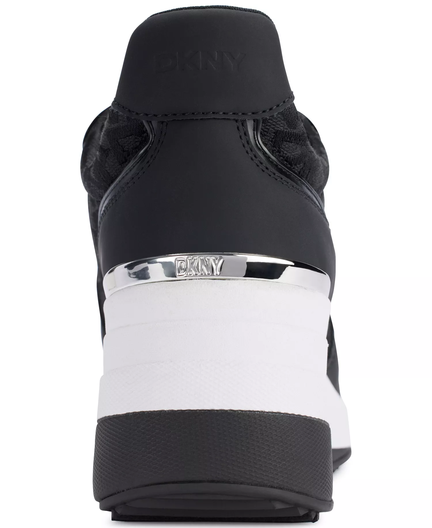 Women's Kamay Lace-Up Wedge Sneakers - Black - 10M