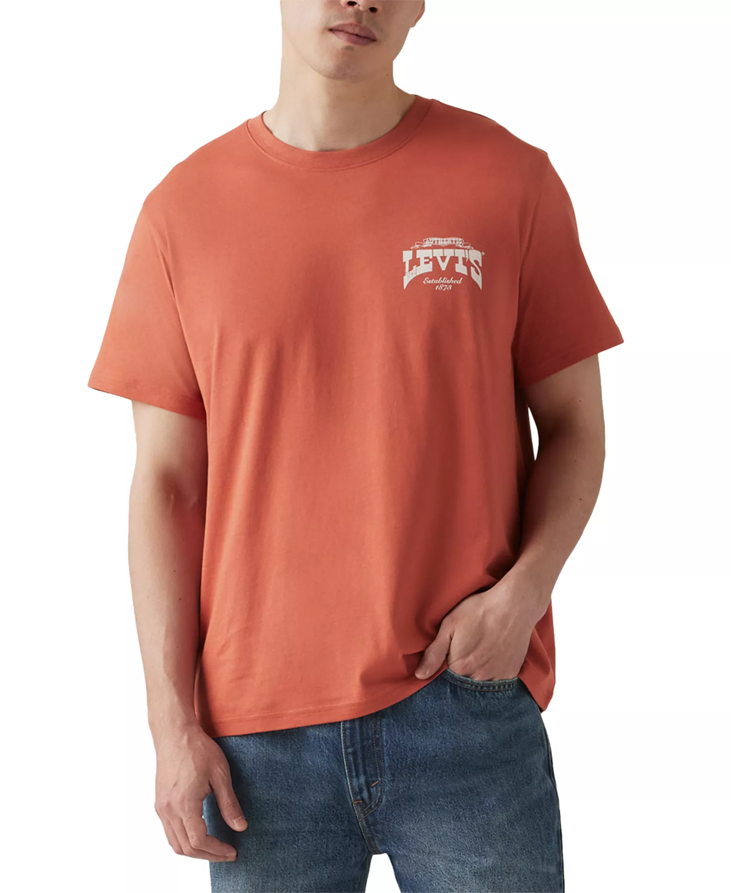 Men's Relaxed-Fit Short-Sleeve Graphic Crewneck T-Shirt - American Red - 2XL