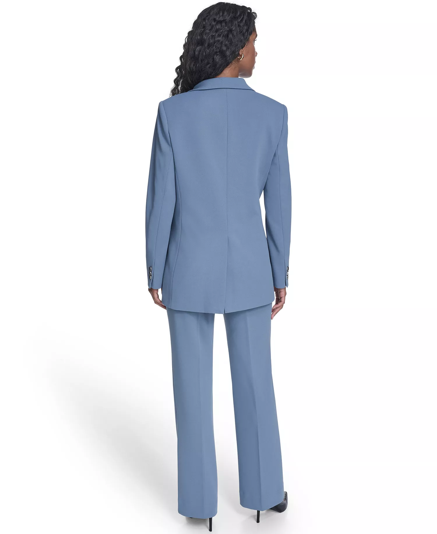 Petite Notch Collar One Button Blazer - Flint - 10P