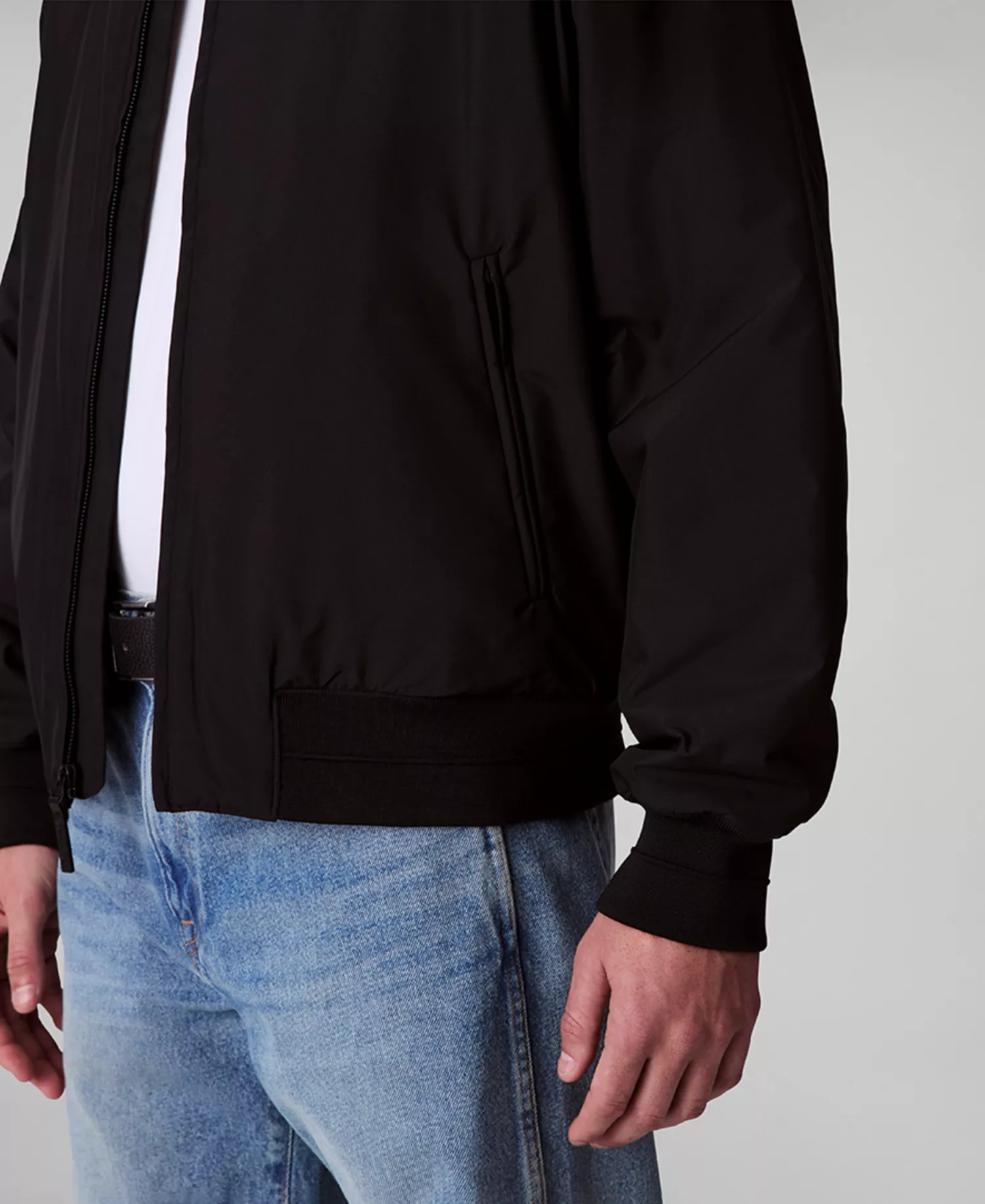 Men's Hero Bomber Full-Zip Long Sleeve Jacket - Black - 2XL