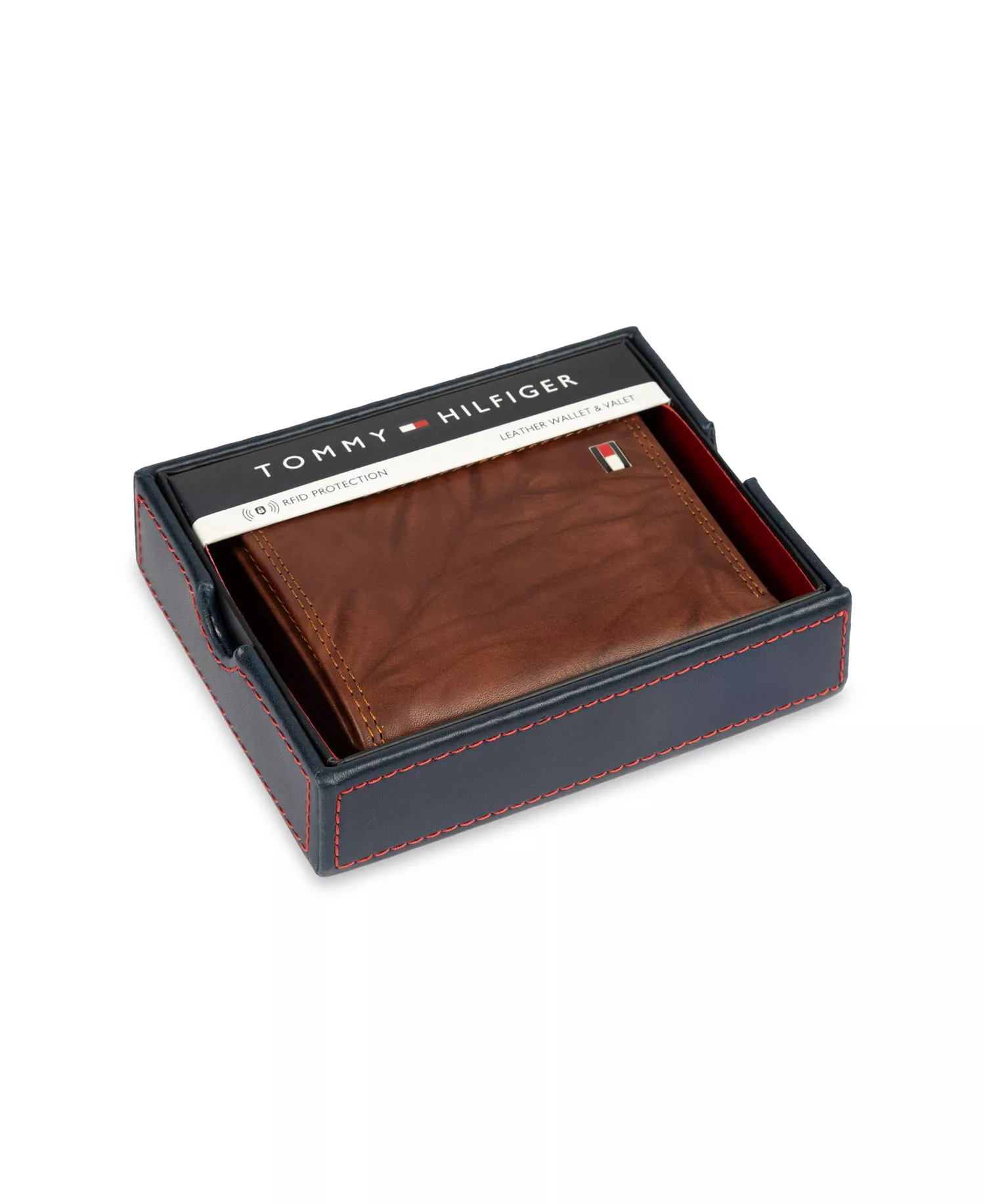 Men's Ribbon Striped Trifold Wallet