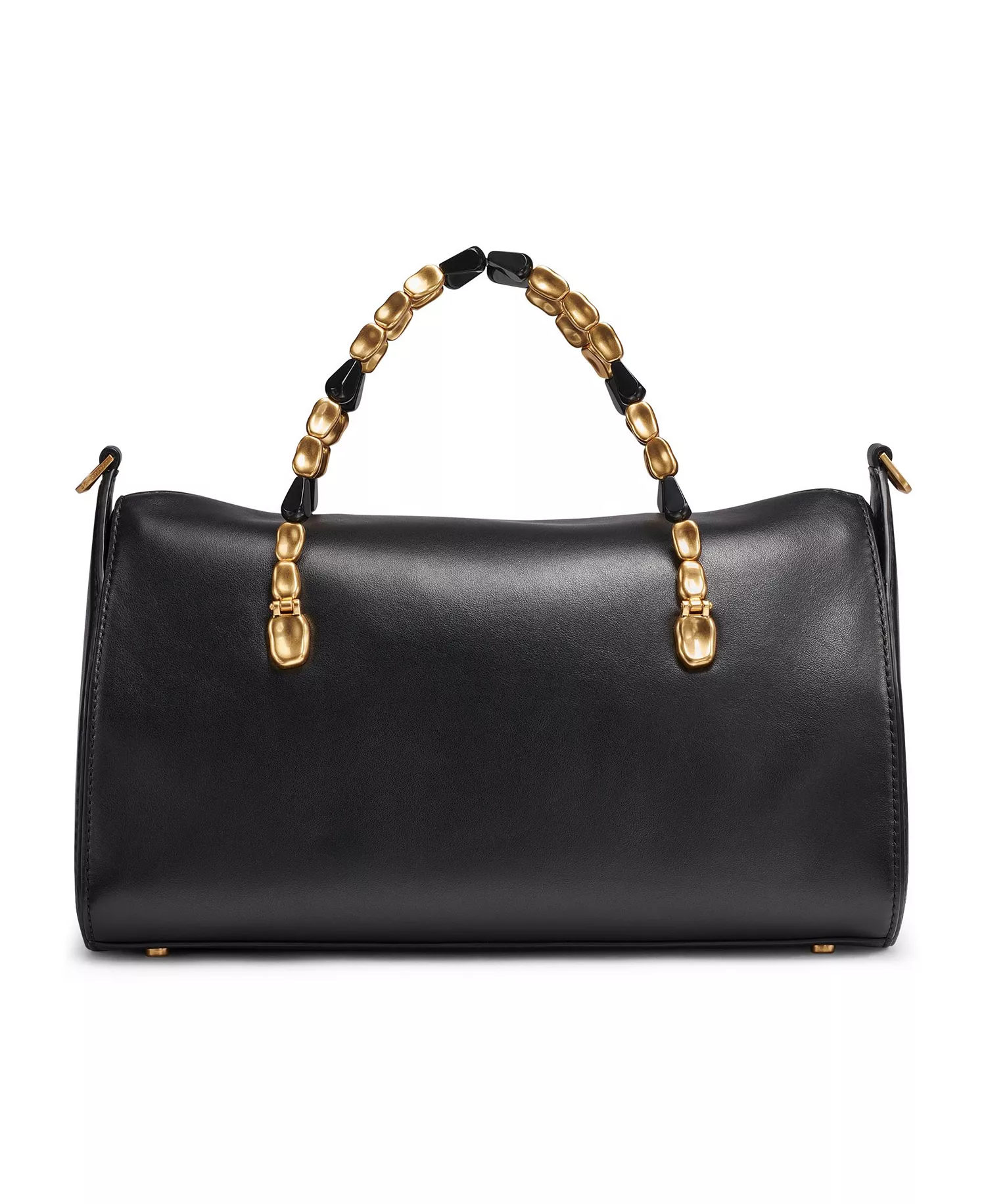 Women's Crinoline Satchel Bag - Black, Gold - ONE SIZE