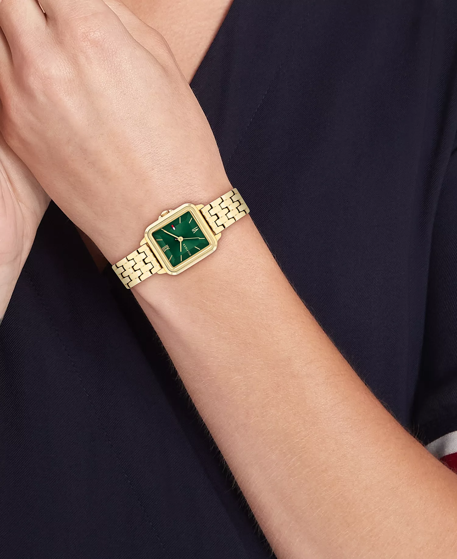 Women's Quartz Gold Tone Stainless Steel Bracelet Watch, 22.5mm - Gold - 22.5