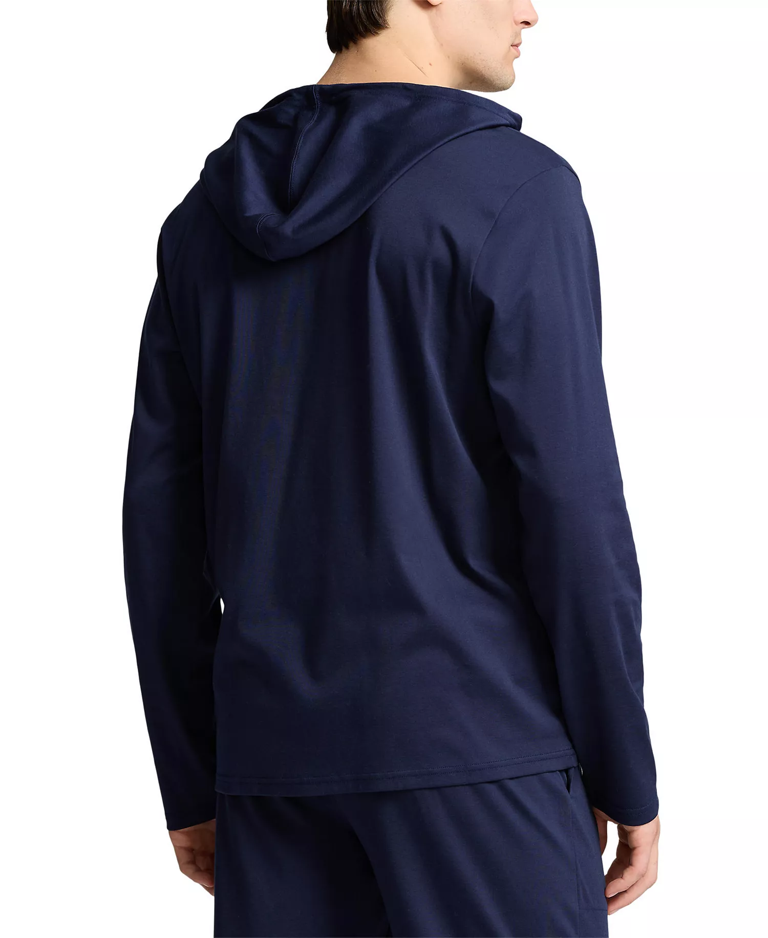 Men's Cotton Sleep Hoodie - Navy - S