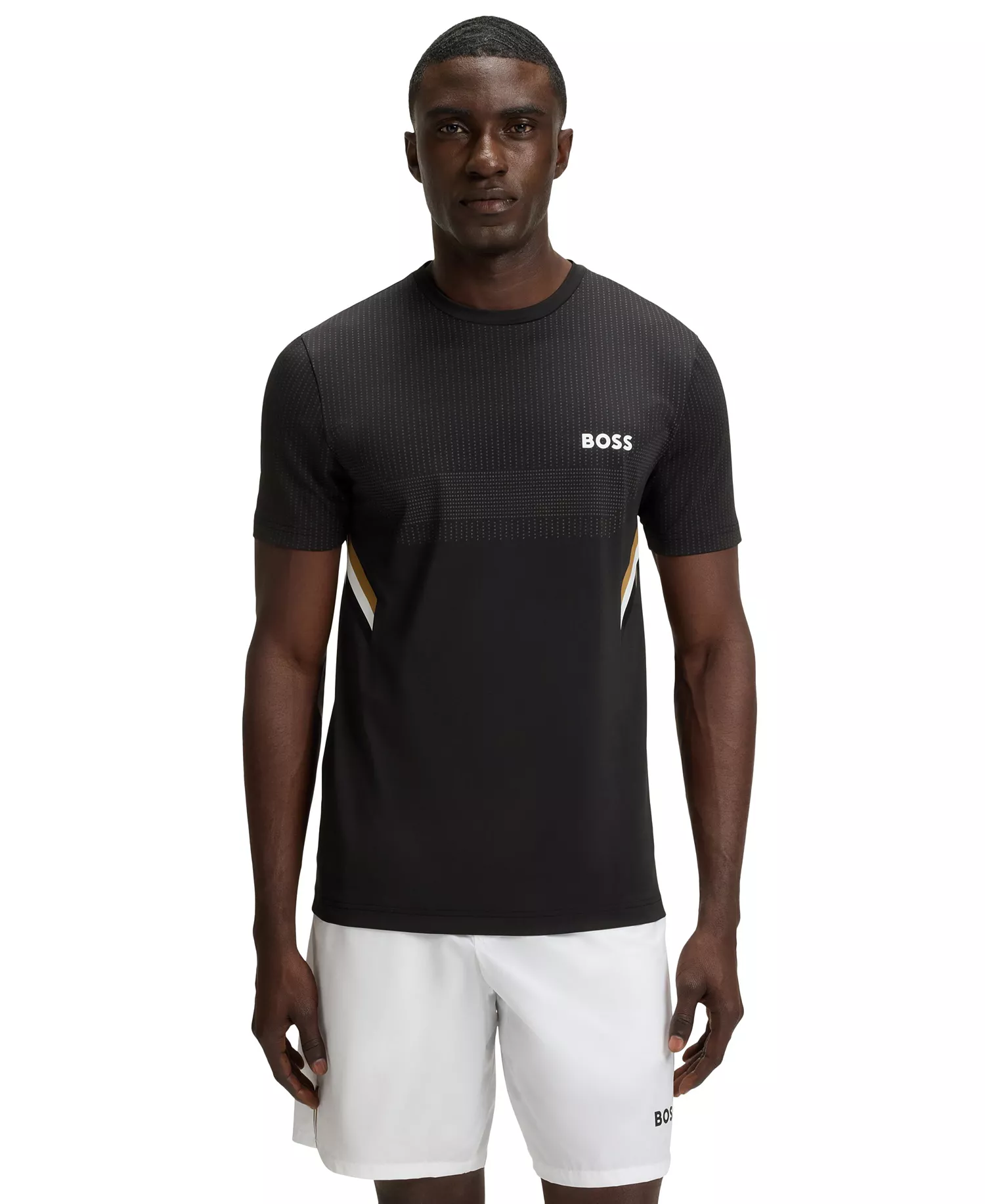 Men's Active Moisture Management Slim-Fit T-Shirt - Black - L