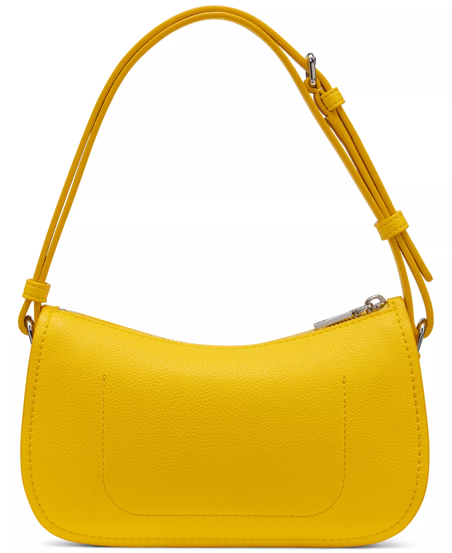 Nessa Zipper Small Slim Shoulder Bag - Bright Yellow - No Size