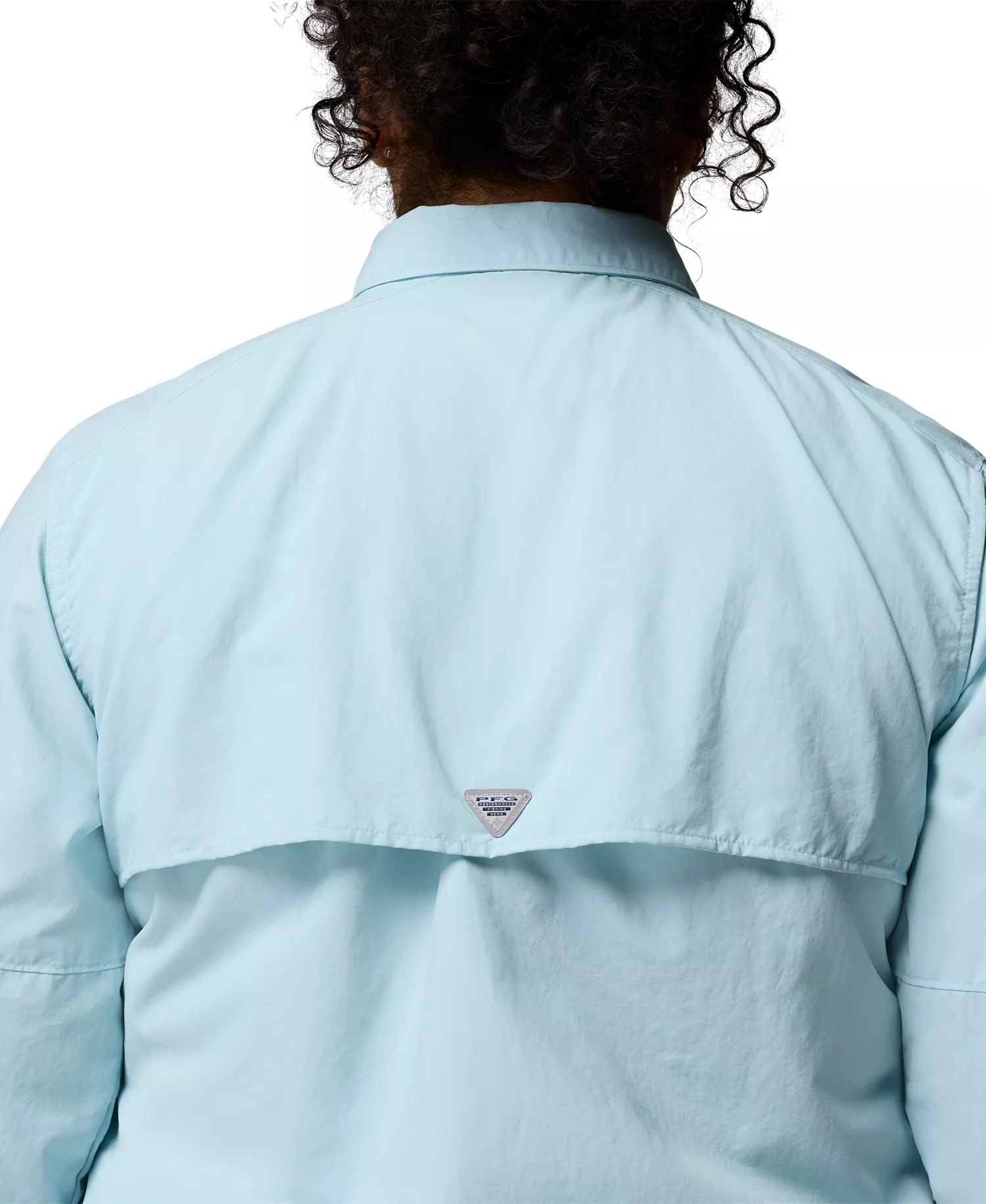 PFG Plus Size Long-Sleeve Outdoor Shirt - Marine Light - 1X