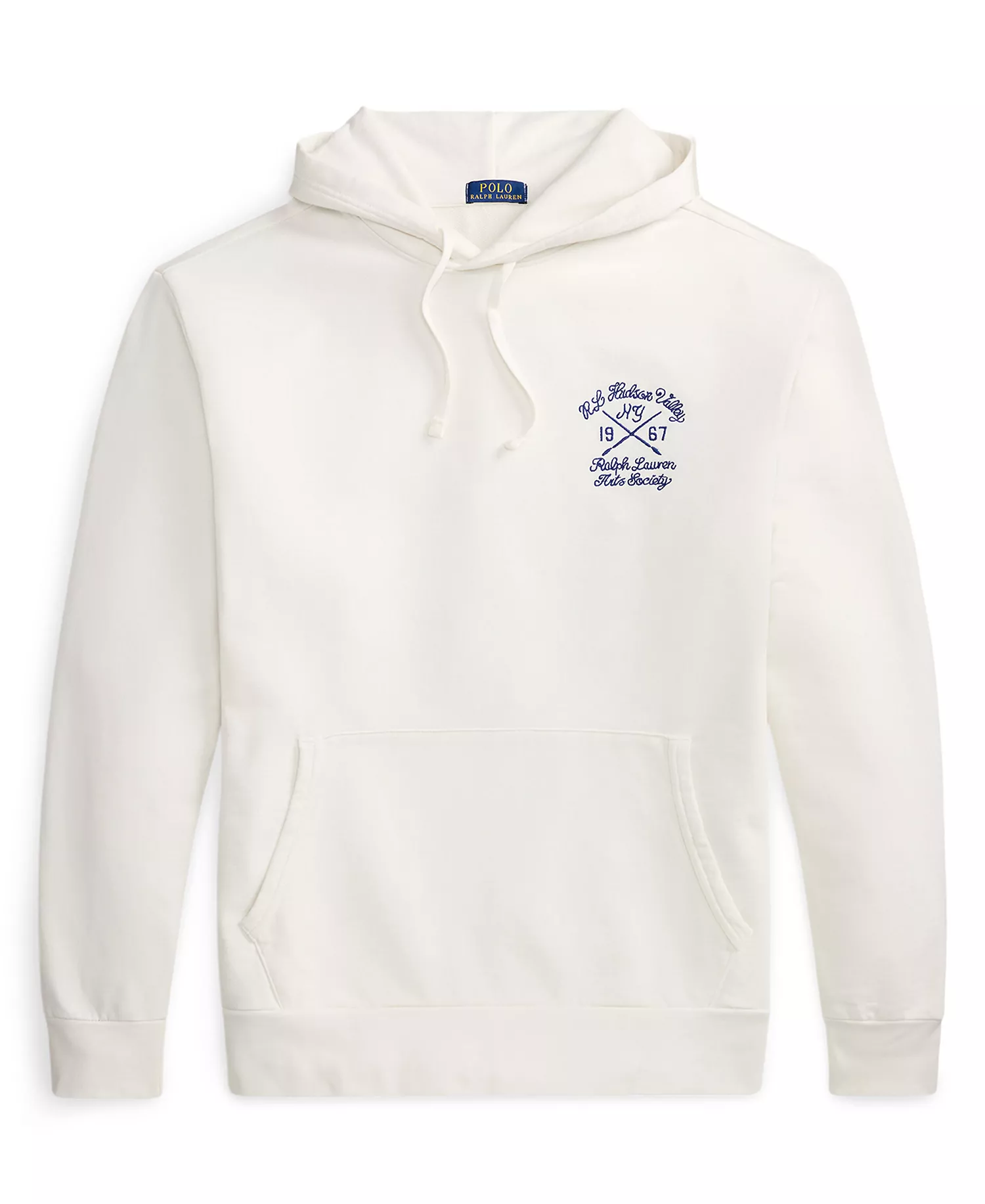 Men's Big & Tall Loopback Fleece Graphic Hoodie - Deckwash White - 2LT