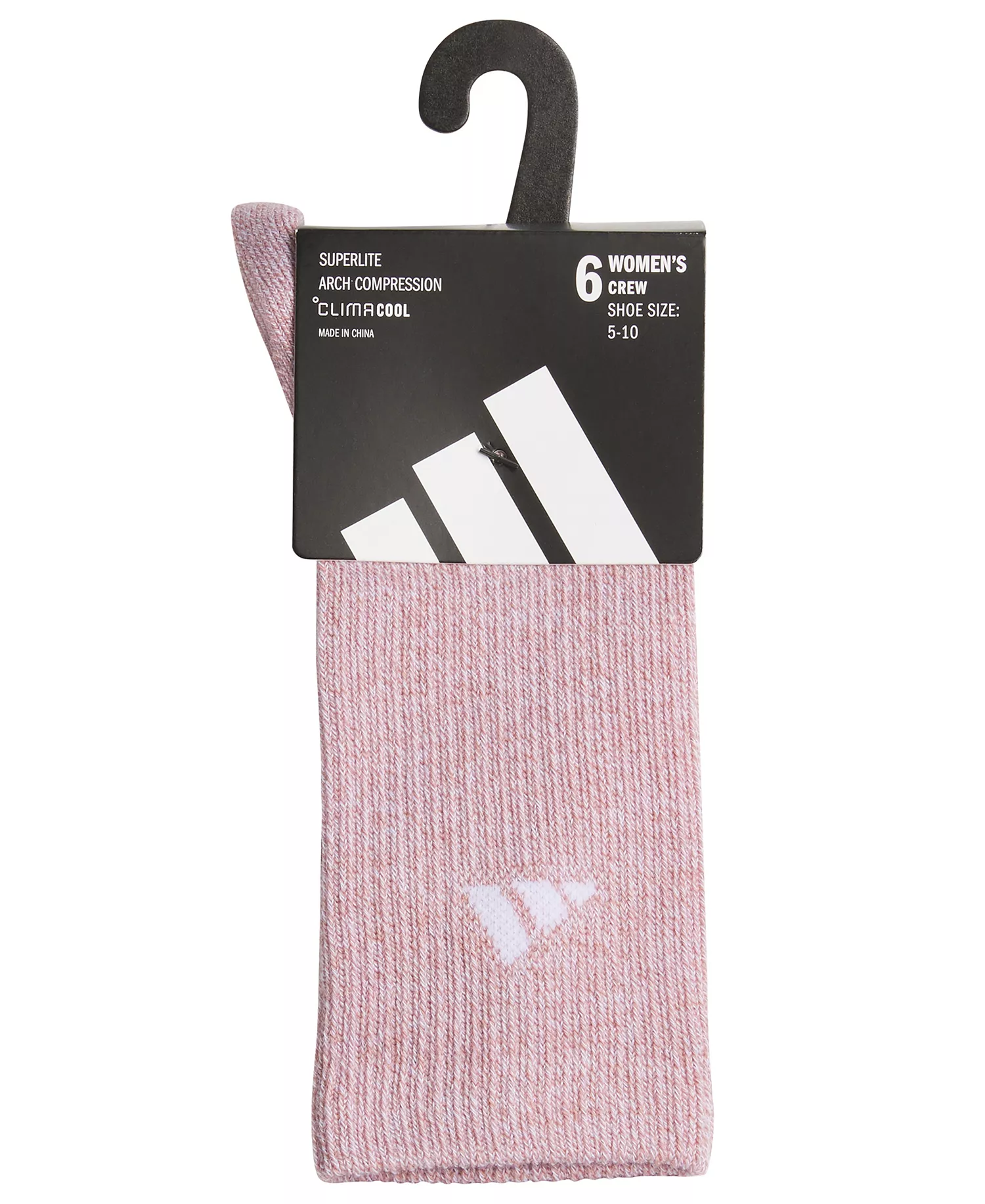 Women's Superlite Crew Socks, 6-Pack - Warm Clay Pink/wonder Beige/white - ONE SIZE