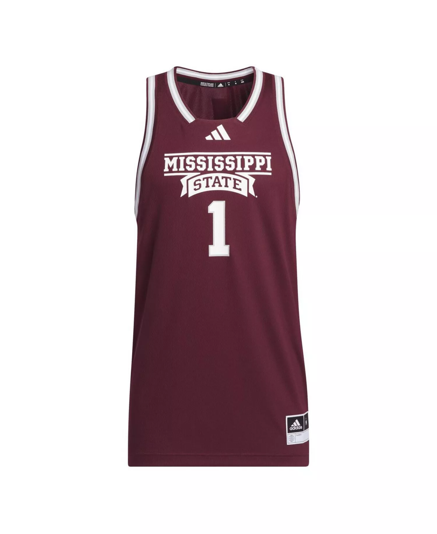Men's #1 Maroon Mississippi State Bulldogs Swingman Jersey - Maroon - 2XL