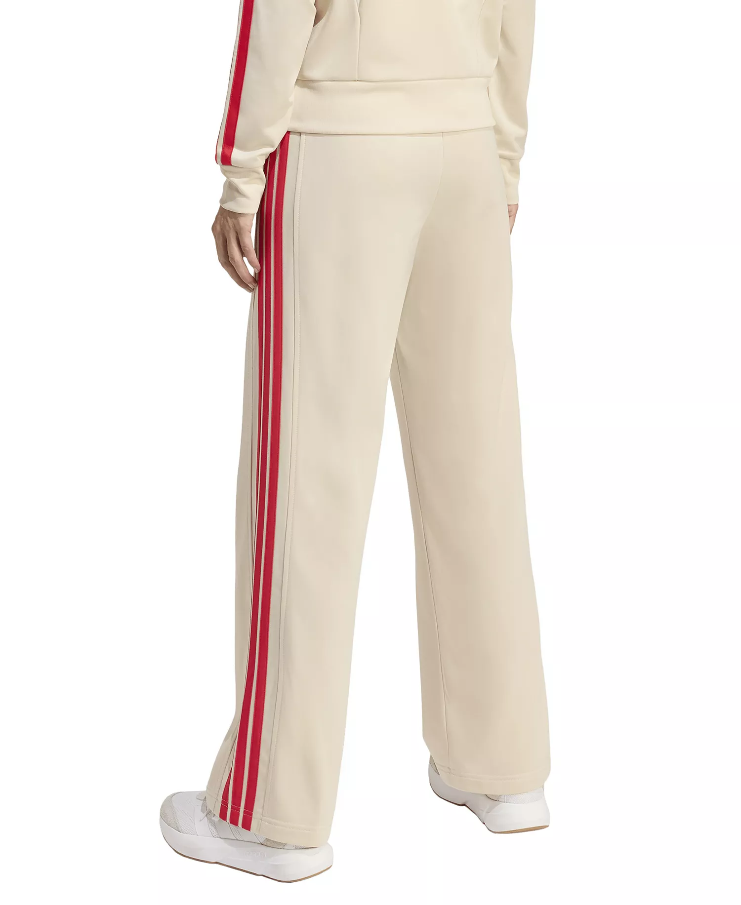 Women's 3-Stripes Fashion Sportswear Track Pants - Crystal Linen/pure Ruby - L