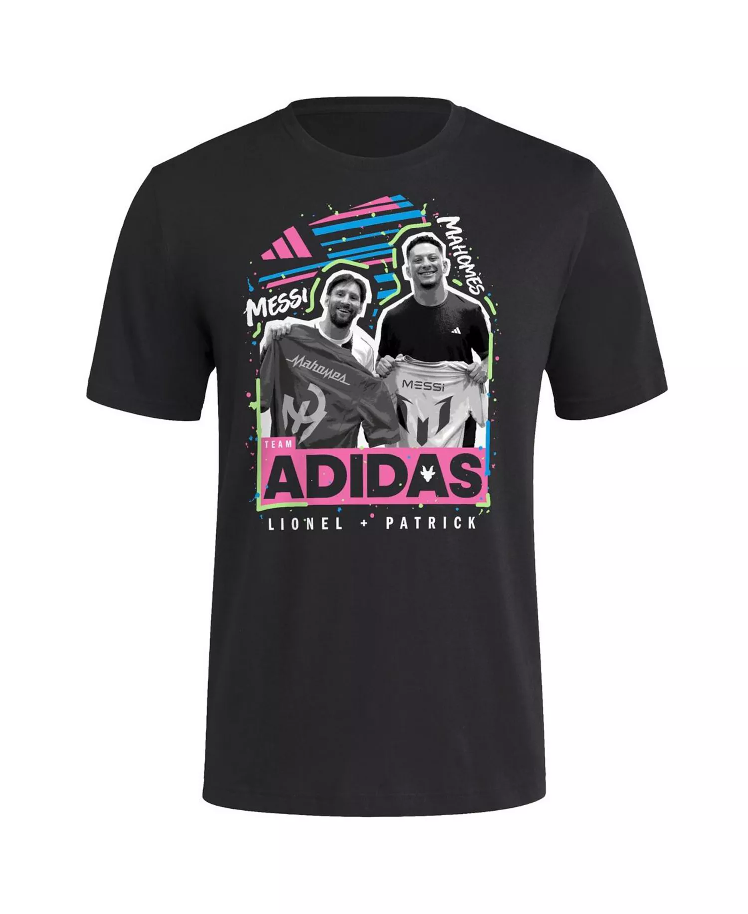 Men's Lionel Messi x Patrick Mahomes Black adidas Sport Jersey Swap T-Shirt - Black - 2XL