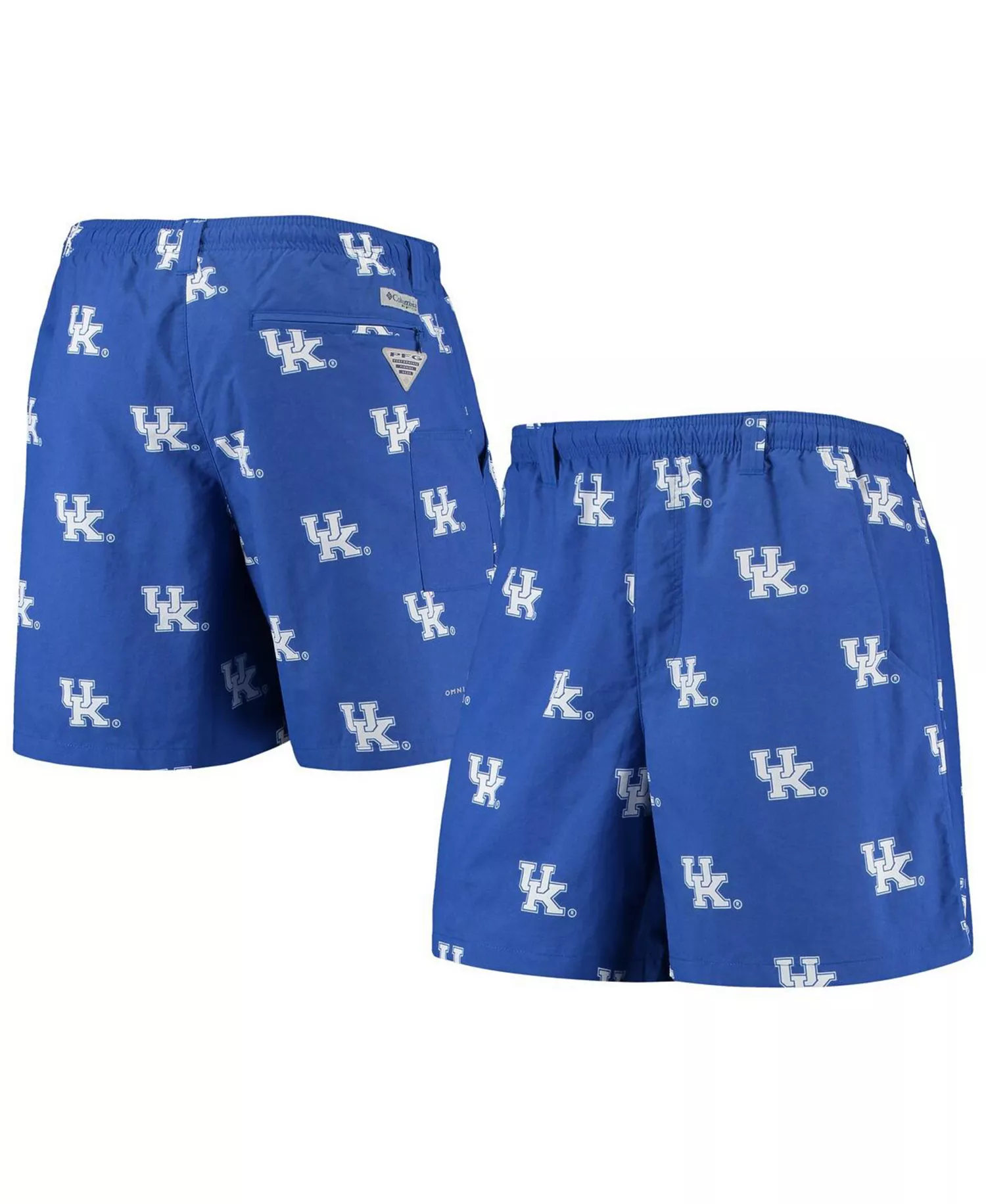 Men's PFG Royal Kentucky Wildcats Backcast LI 6" Omni-Shade Hybrid Shorts - Royal - M