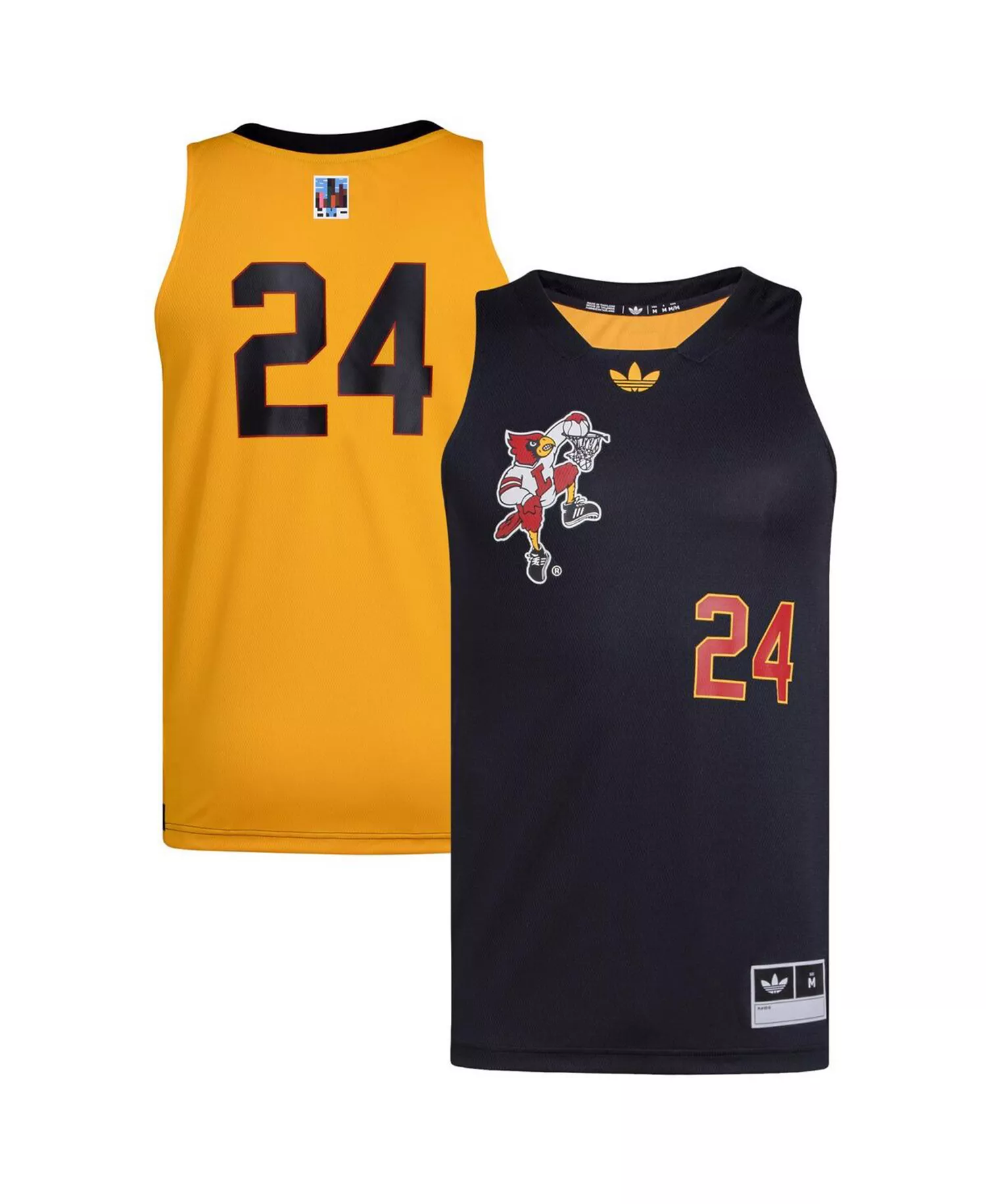 Men's 24 Black/Gold Louisville Cardinals Black History Month Basketball Jersey - Black, Gold - L