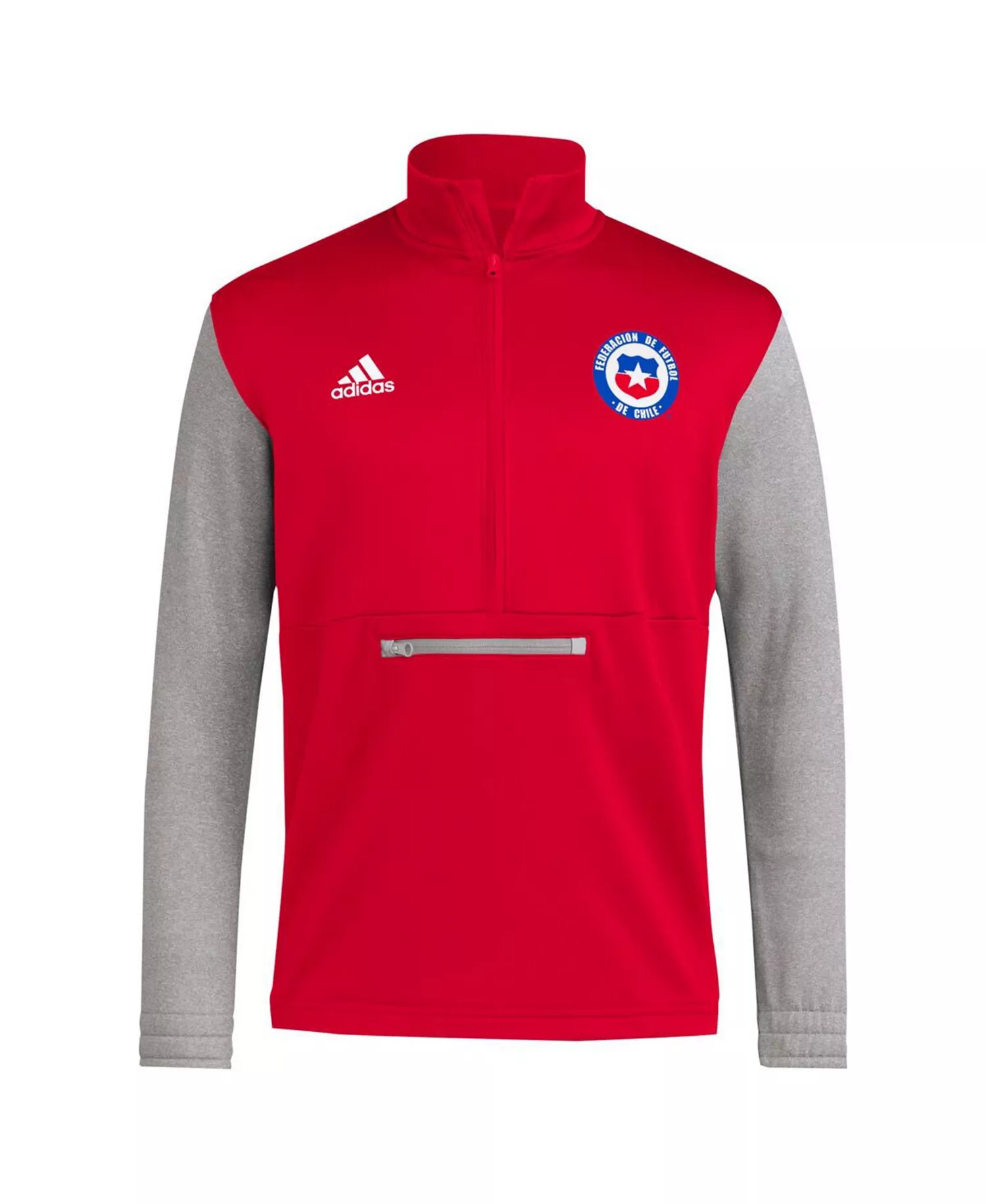 Men's Red Chile National Team AEROREADY Half-Zip Top - Red - L