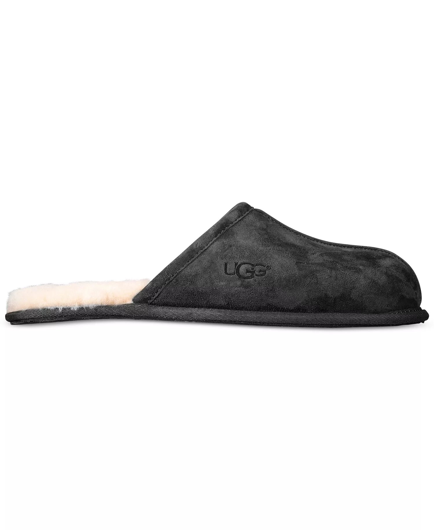Men's Scuff Slippers - Black - 10