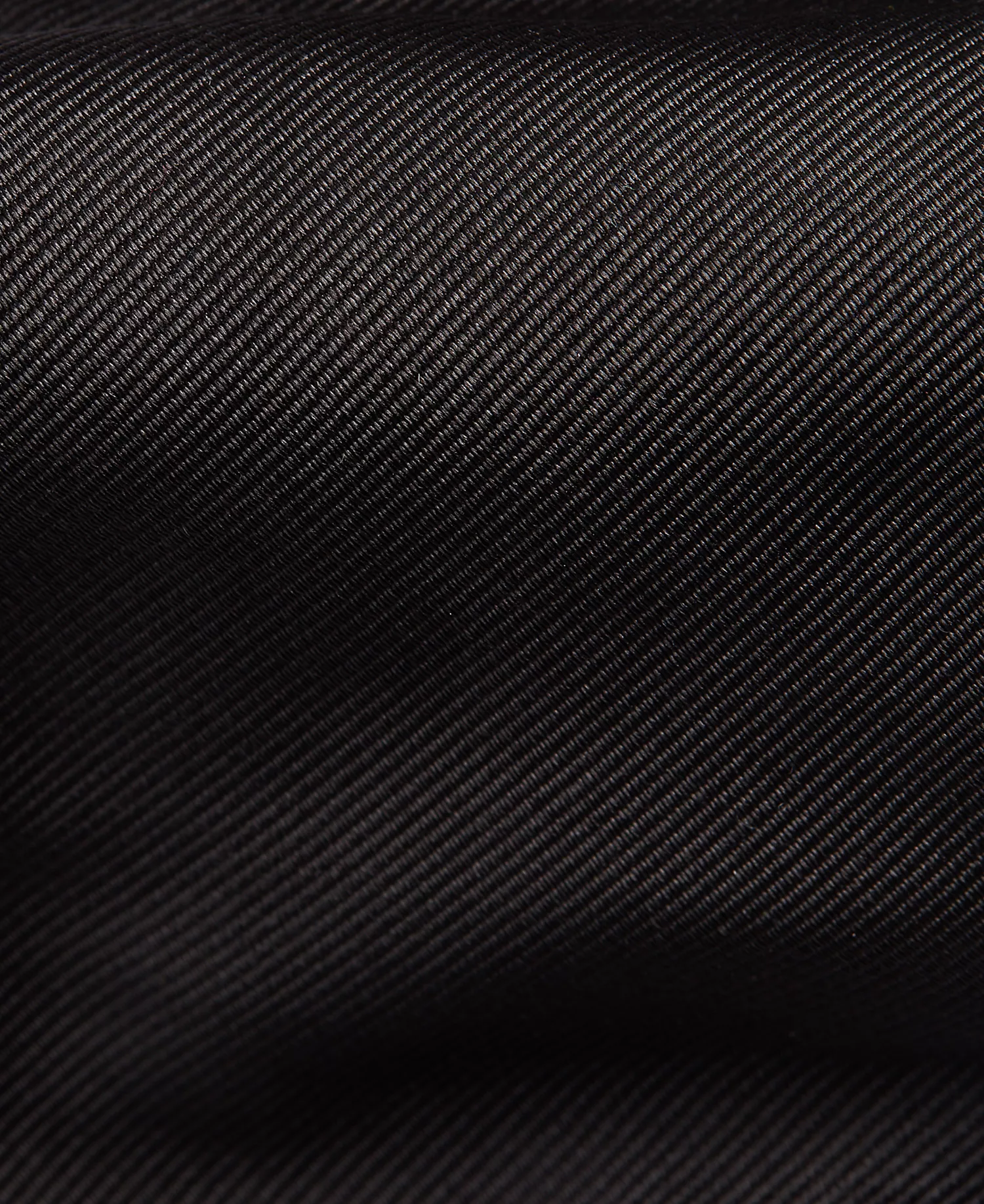 Men's Silk Repp Tie - Black - No Size