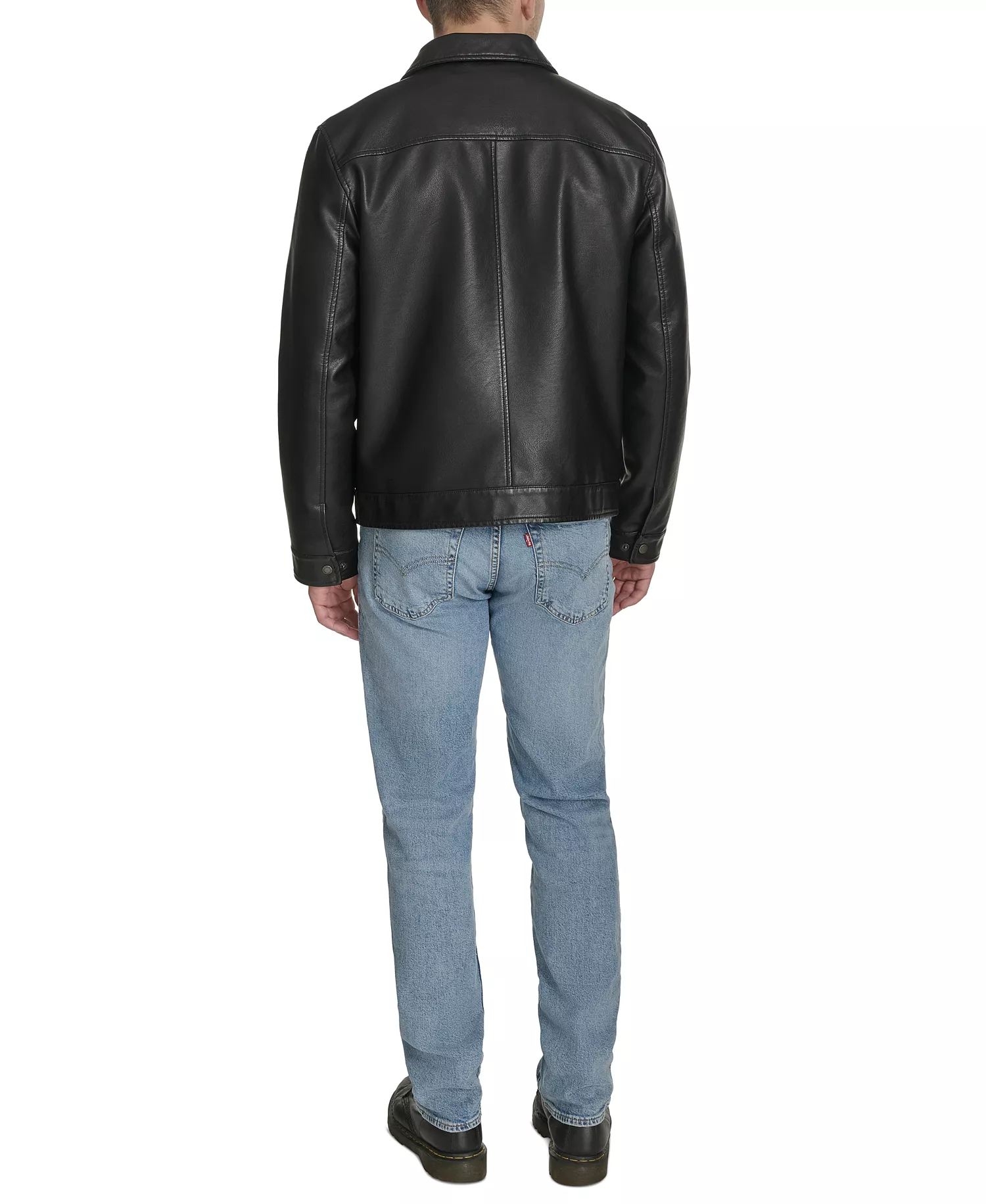 Men's Classic-Fit Trucker Jacket - Black - 2XL