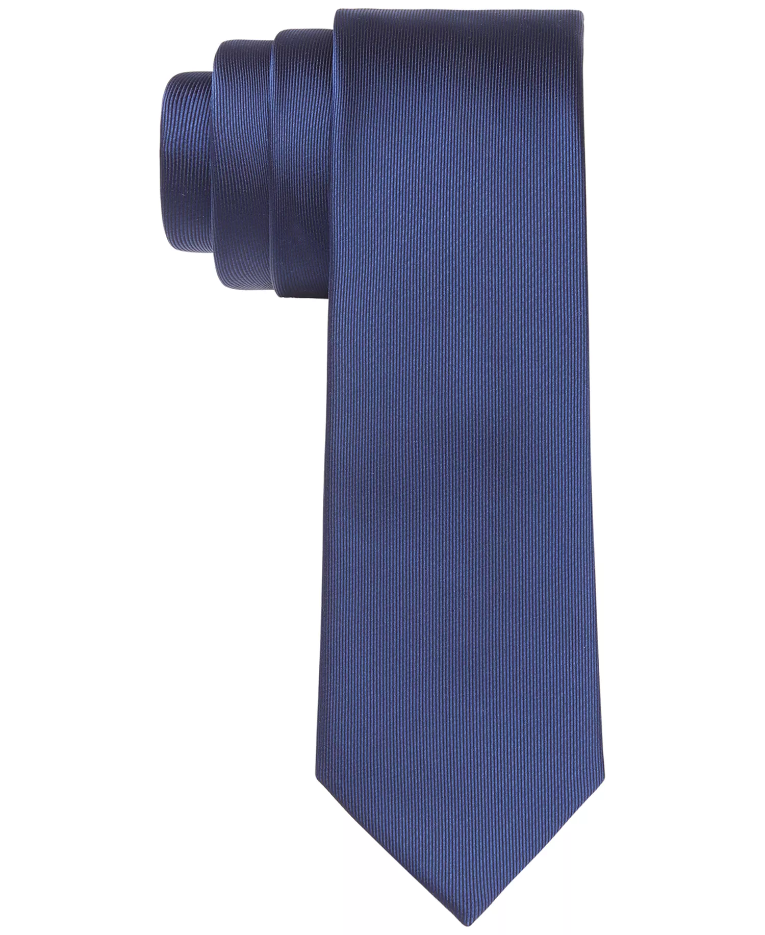 Men's Unison Skinny Solid Tie - Navy - ONE SIZE