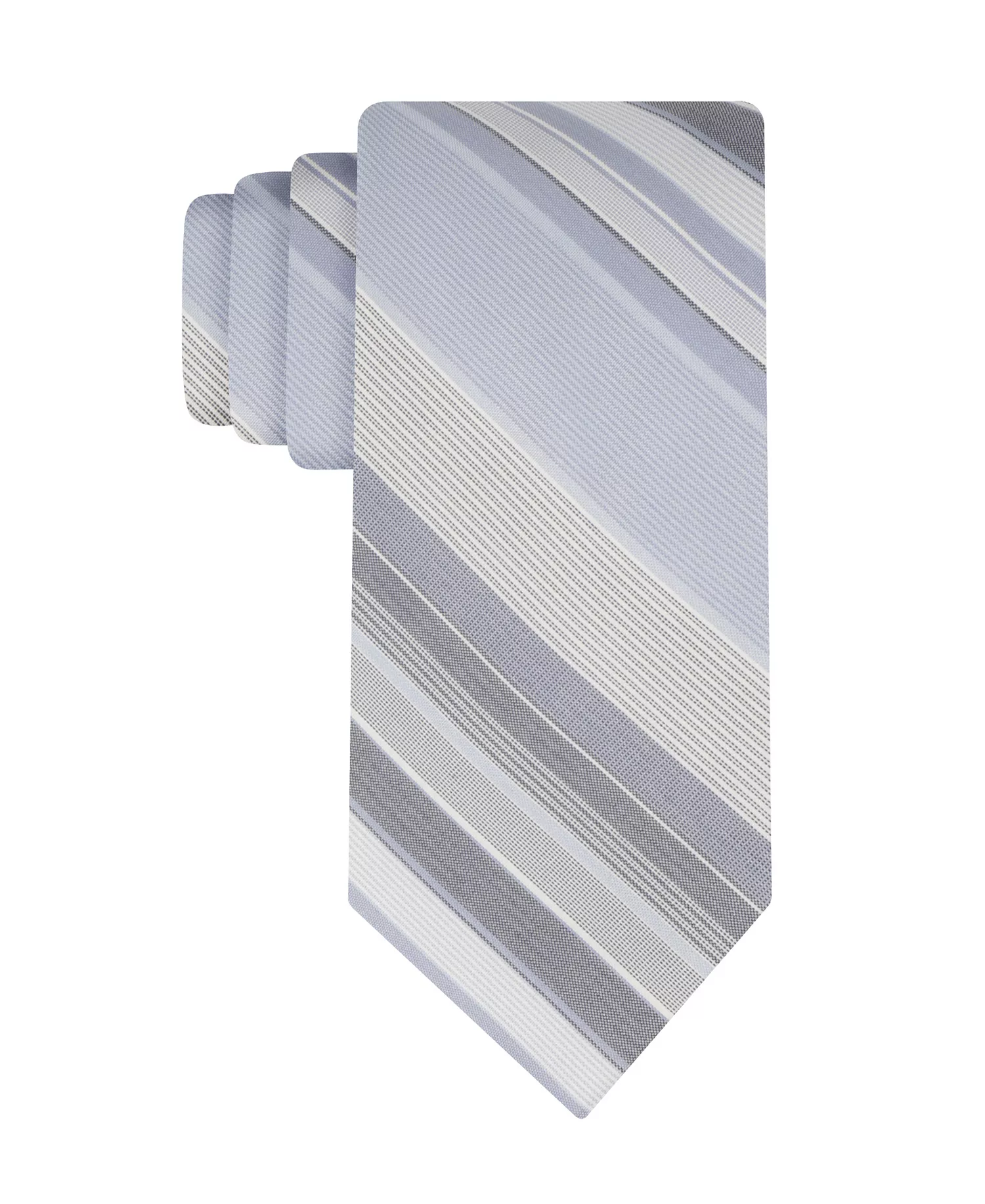 Men's Fabre Stripe Pattern Tie - Blue - ONE SIZE