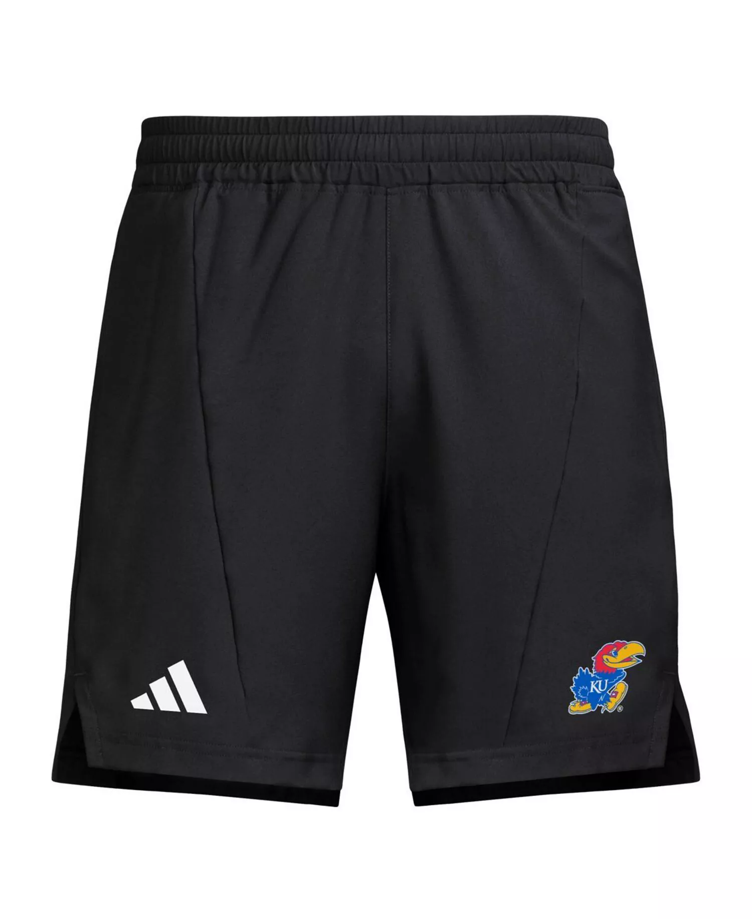 Men's Black Kansas Jayhawks Program Woven Training Shorts - Black - 2XL