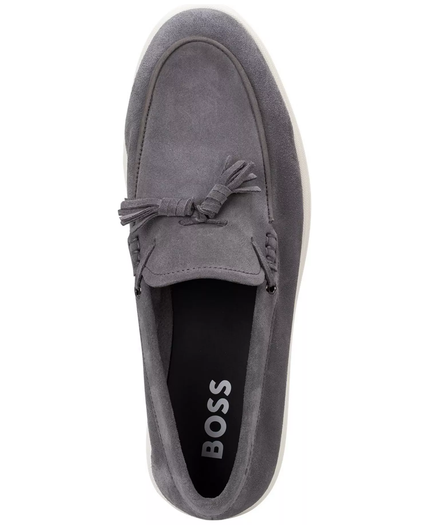 Men's Sienne Moccasin Slip-On Tassel Loafers - Medium Grey - 10M