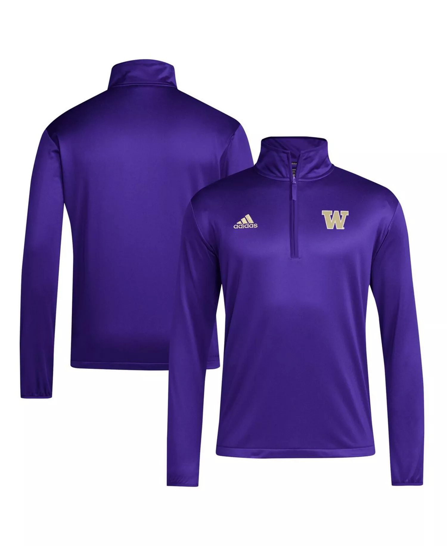 Men's Purple Washington Huskies Coaches Sideline Quarter-Zip Top - Purple - 2XL