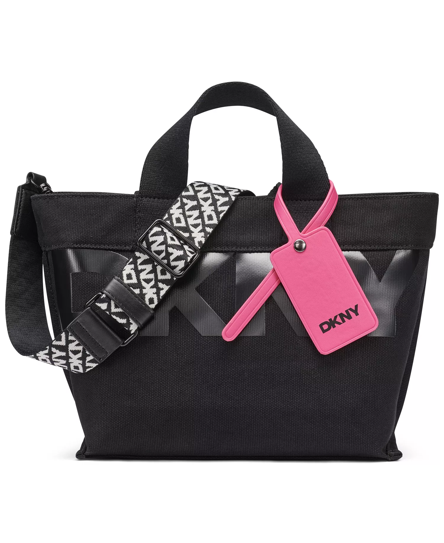 Brady Medium Logo Crossbody Bag - Black/Hot Pink - No Size