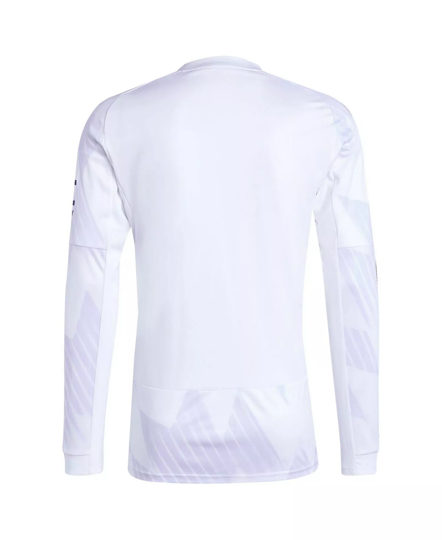 Men's White Manchester United 2025/26 Away Replica Long Sleeve Jersey - White - 2XL