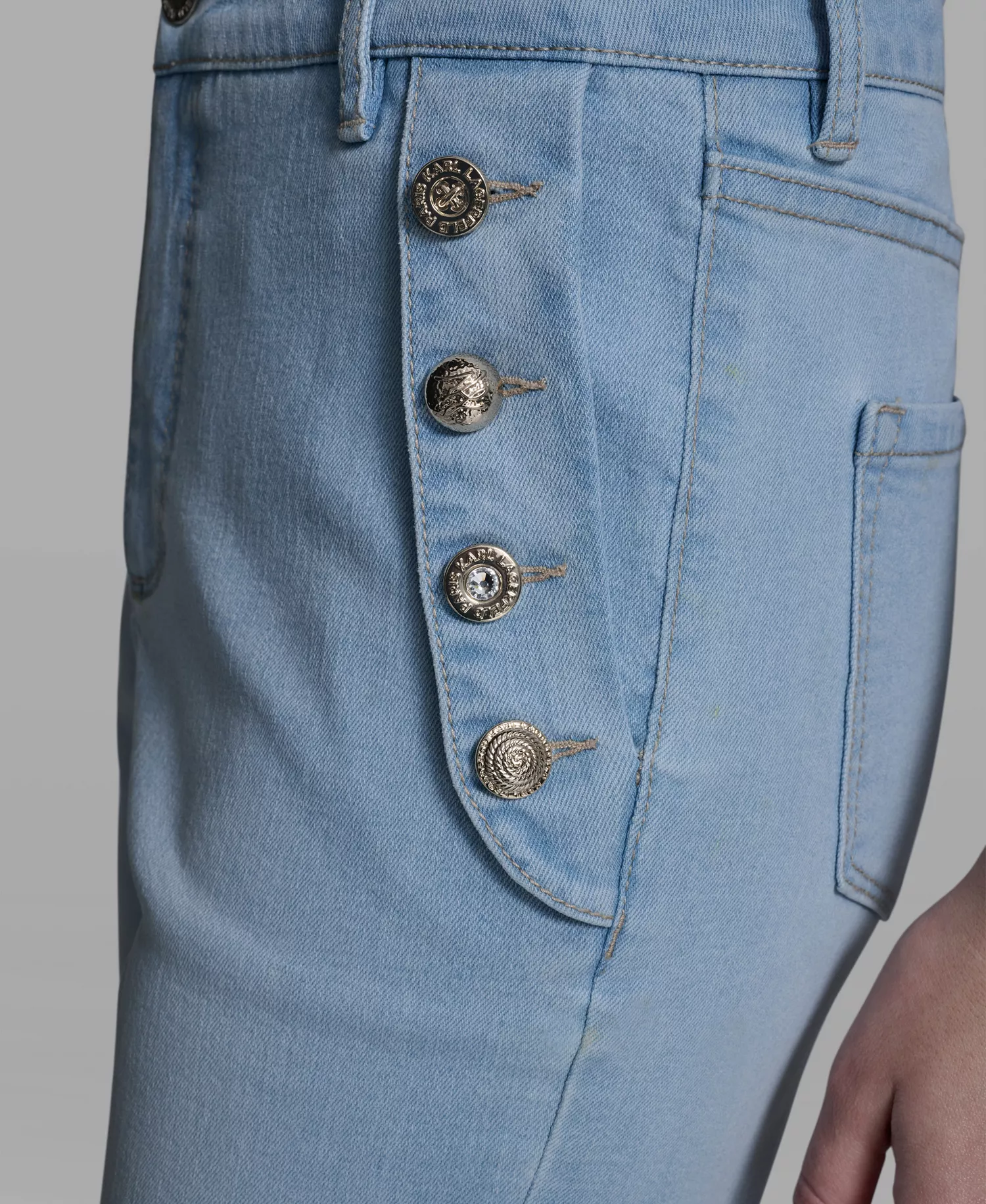 Women's Mid-Rise Sailor Flare Jeans - Lagoon Wash - 0