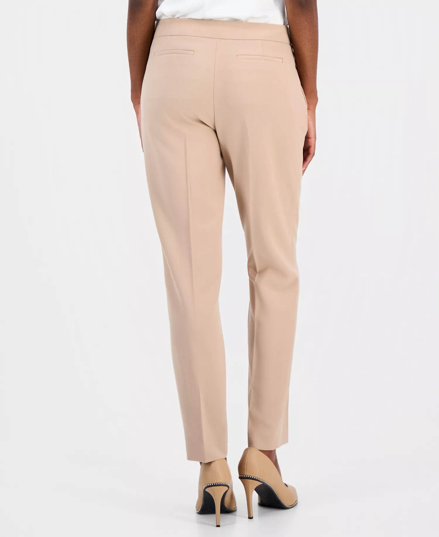 Women's Bi-Stretch Straight-Leg Dress Pants, Created for Macy's - Barley Field - 0