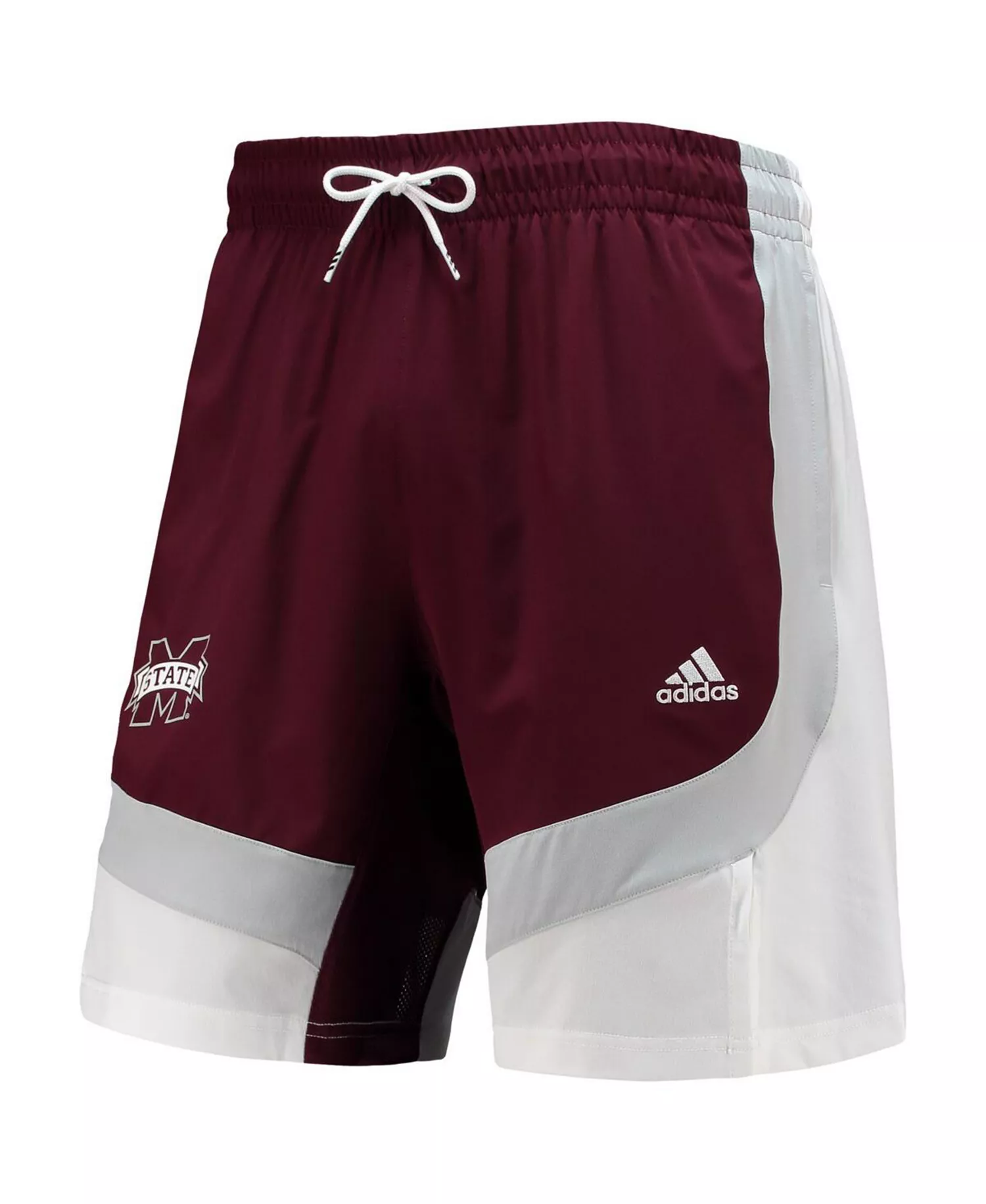 Men's Maroon Mississippi State Bulldogs Swingman Basketball Aeroready Shorts - Maroon - L