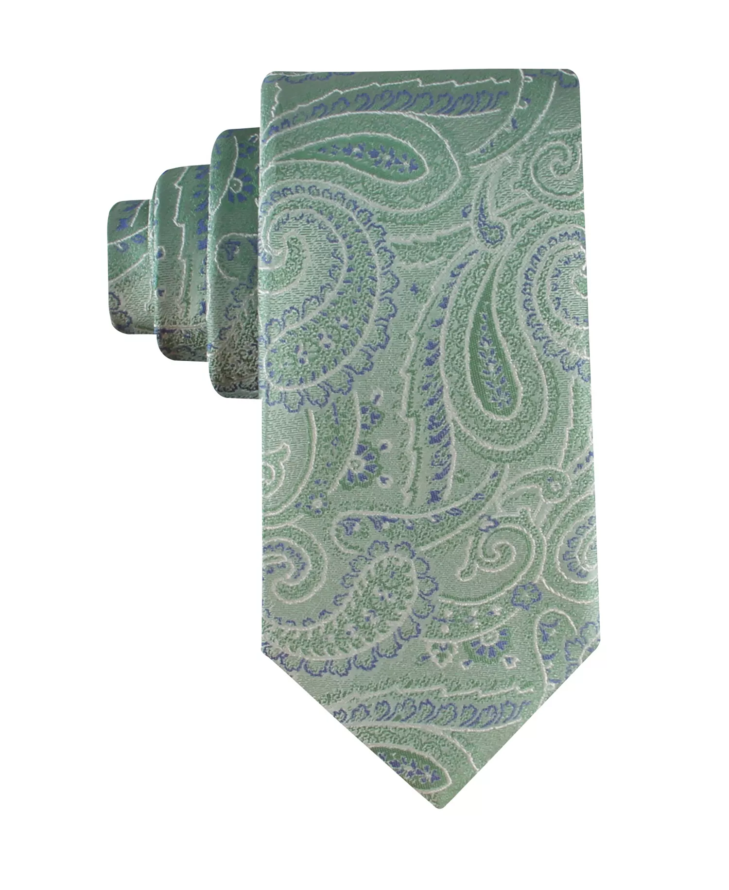 Men's Hawkins Paisley Pattern Tie - Green - ONE SIZE