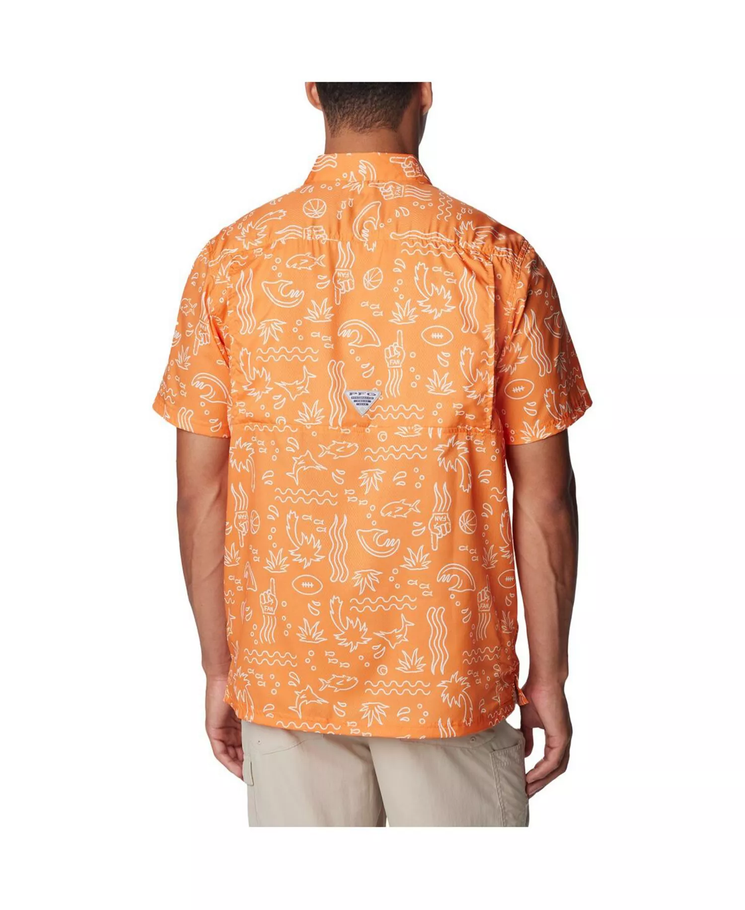 Men's Tennessee Orange Tennessee Volunteers Super Slack Tide Omni-Wick Button-Up Shirt - Tennessee Orange - L