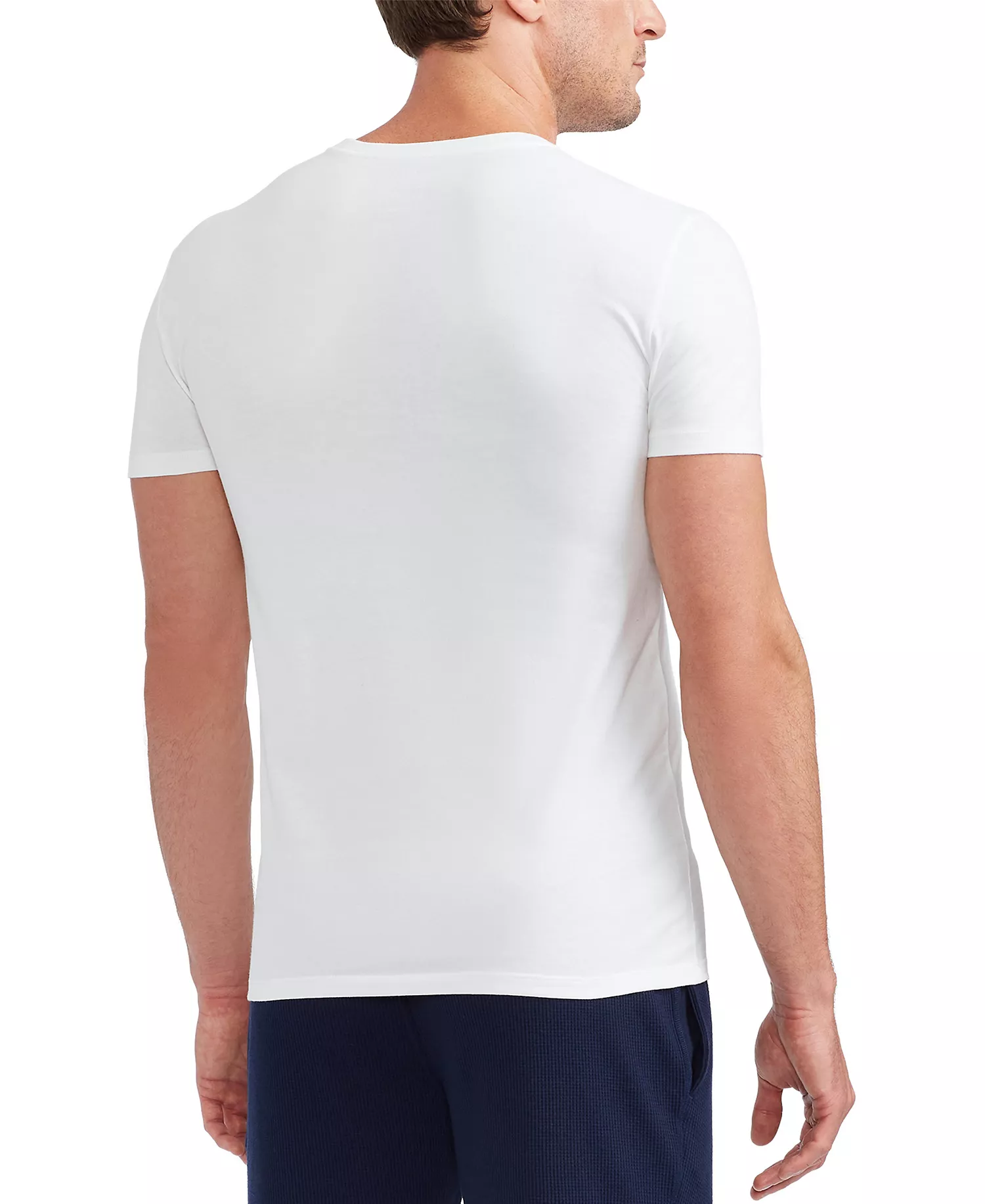 Men's 3-Pack Slim-Fit Classic Cotton Crew Undershirts - White - L