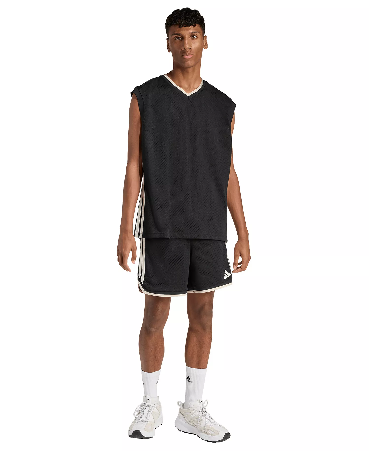 Men's Stadium Baseball Mesh Sleeveless T-Shirt - Black/Crystal Linen - 2XL