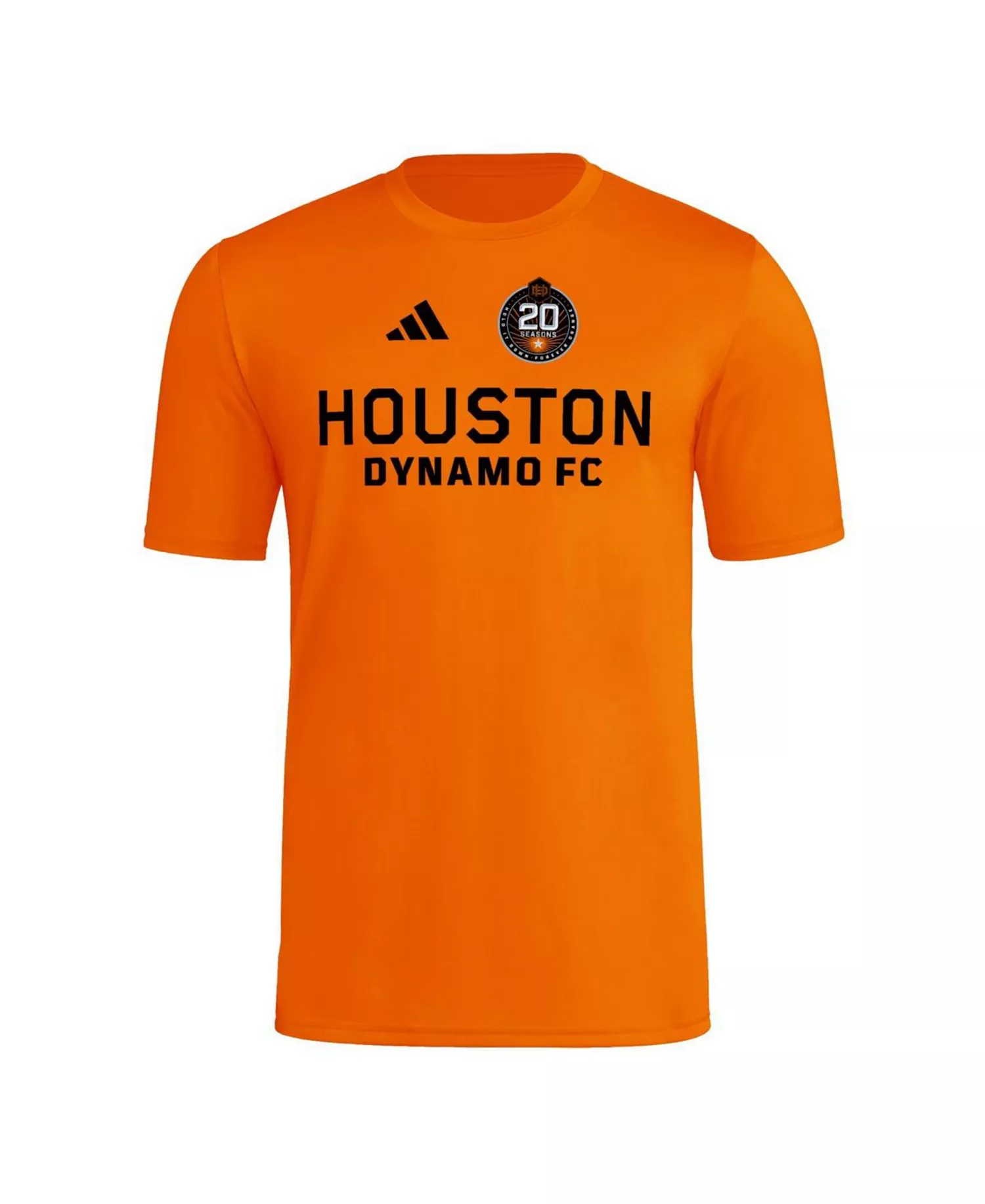Men's Orange Houston Dynamo FC 2025 Jersey Hook AEROREADY T-Shirt - Orange - L