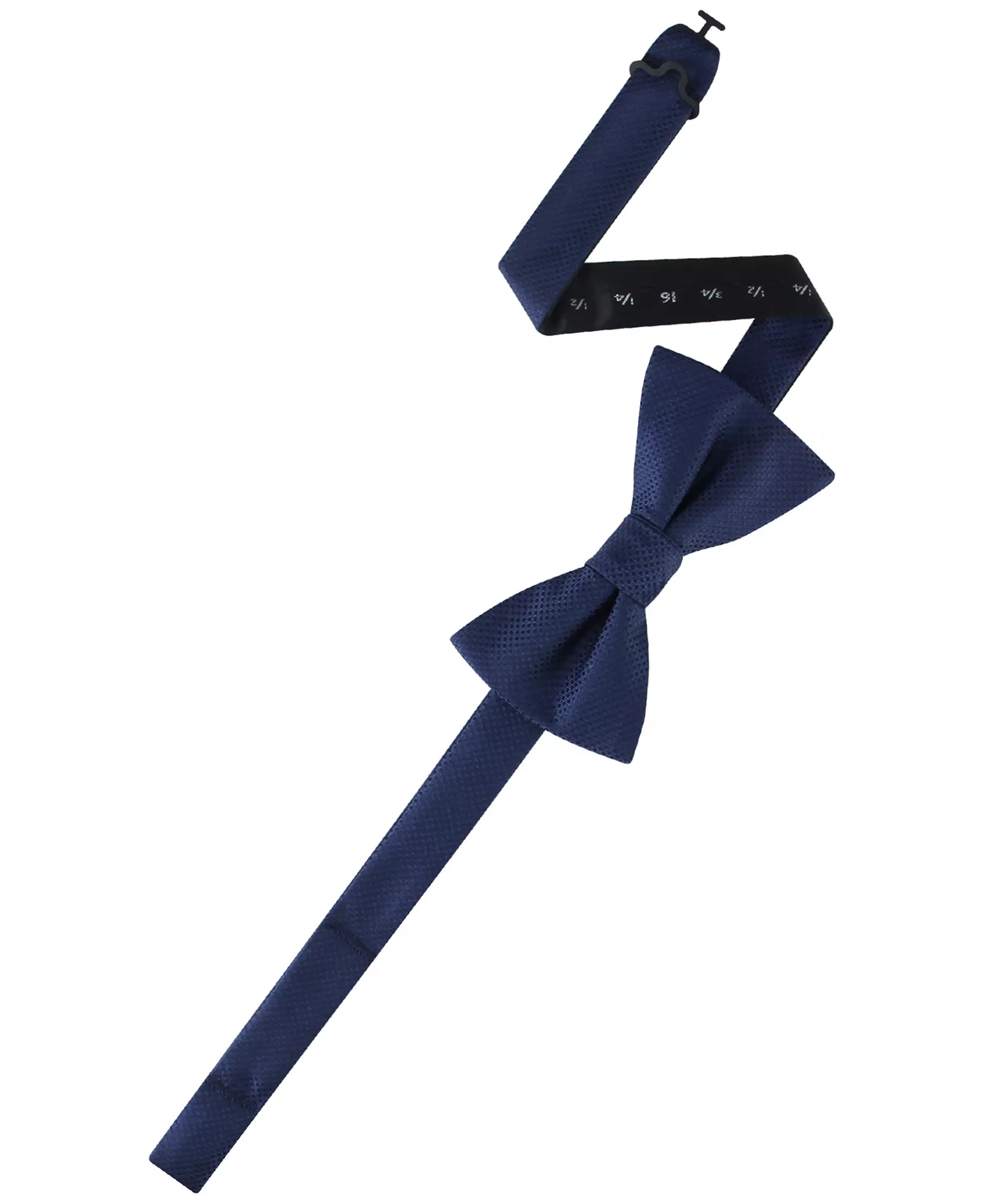 Men's Bow Tie and Pocket Square, 2-Piece Set - Navy - ONE SIZE