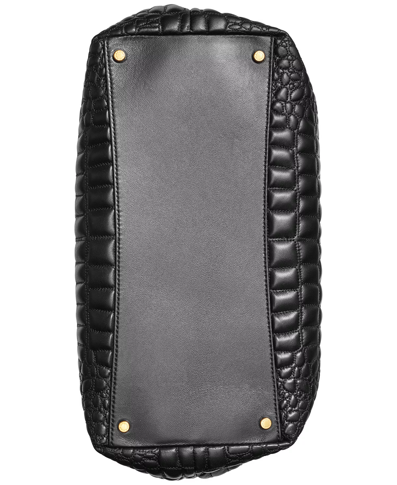 Glenwood Quilted Croc Shoulder with Tassel Detail - Blk/gold - NO SIZE