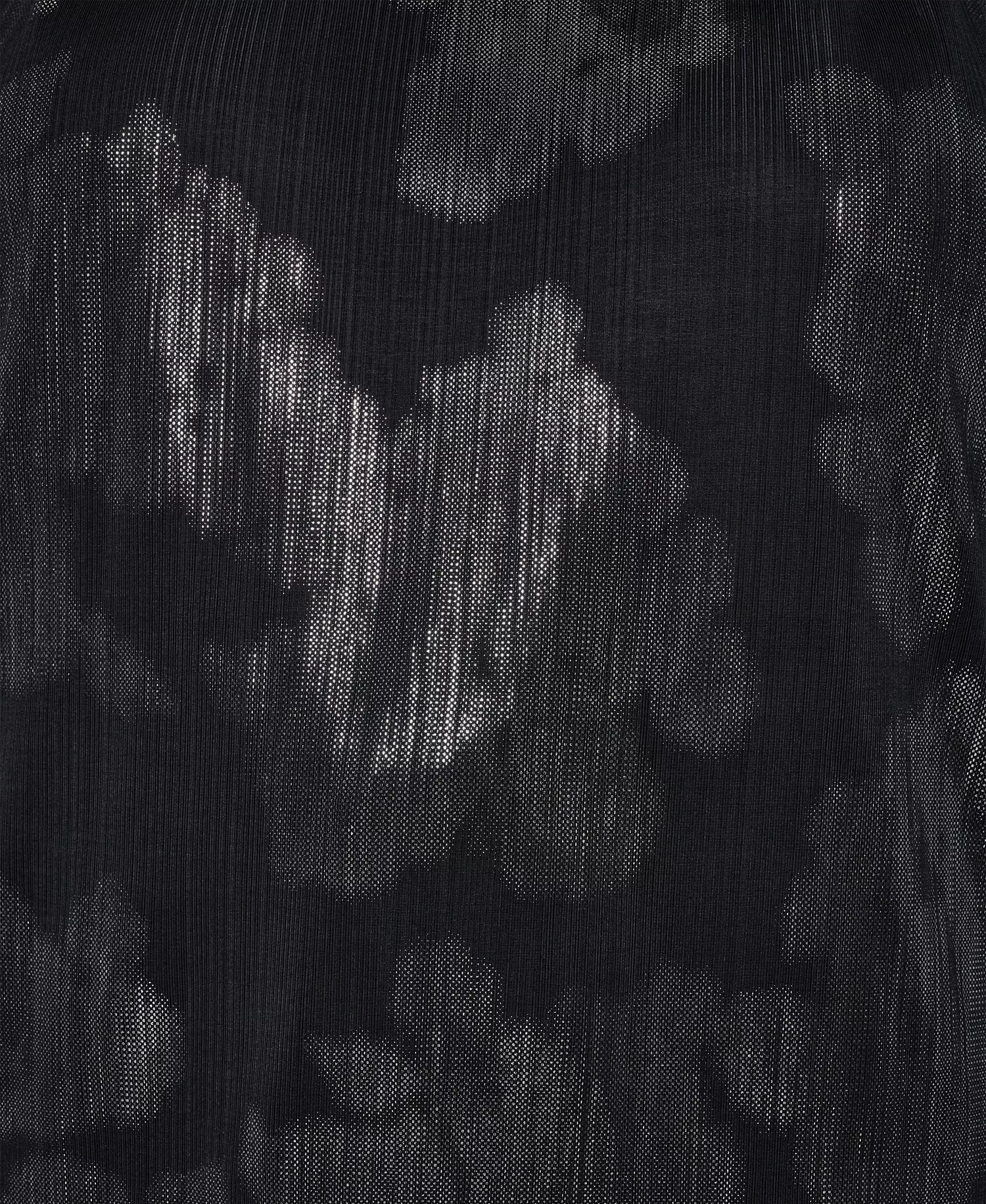 Plus Size Long Sleeve Top - Black/Silver - 0X