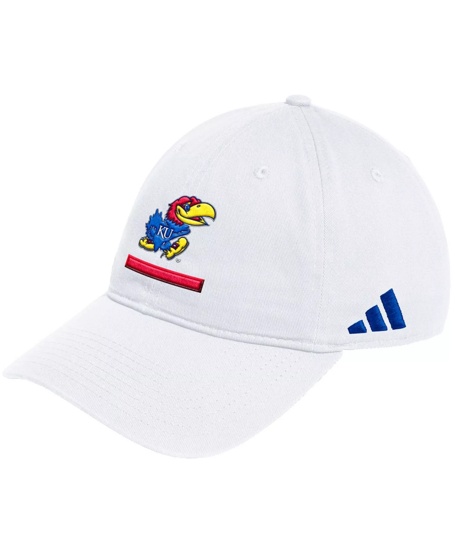 Men's White Kansas Jayhawks Locker Room Adjustable Slouch Hat - White - ONE SIZE