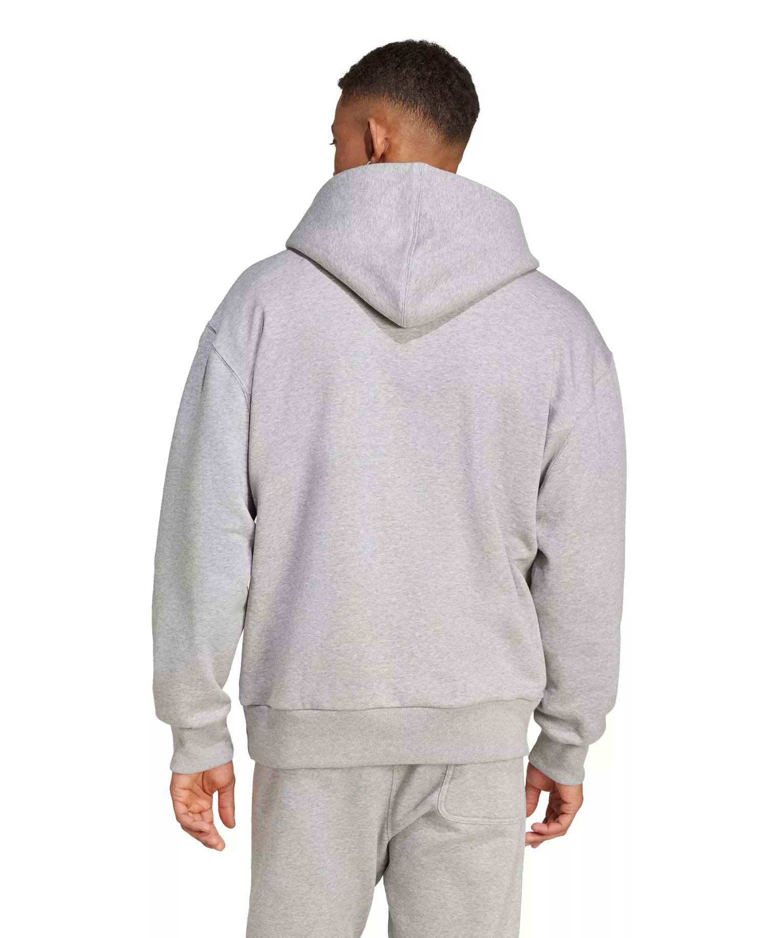 Men's Fleece Hooded sweatshirt - Gray heather - L