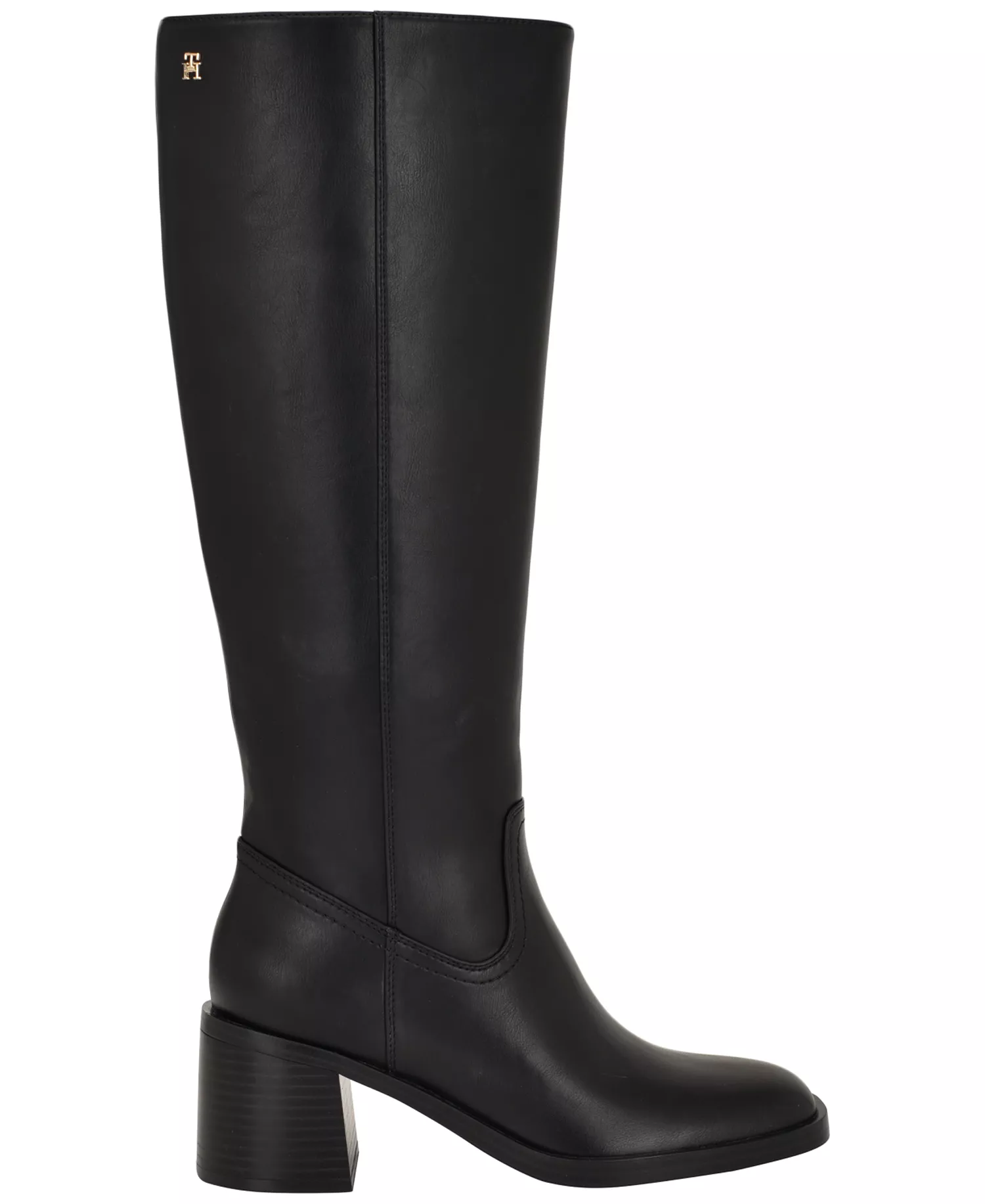 Women's Laythen Tall Block Heel Boots - Black Smooth - 10M