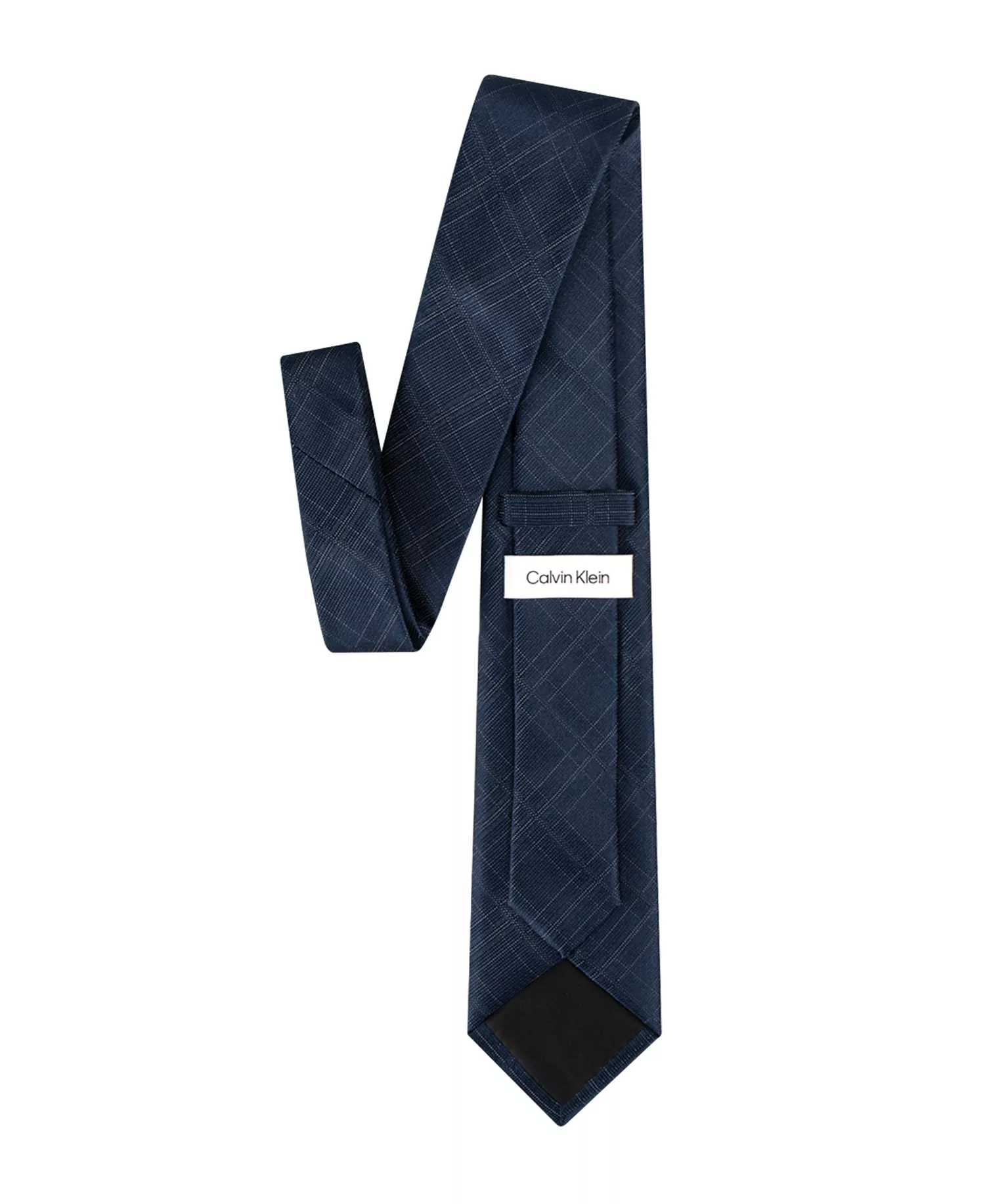 Men's Everett Plaid Tie - Navy - ONE SIZE